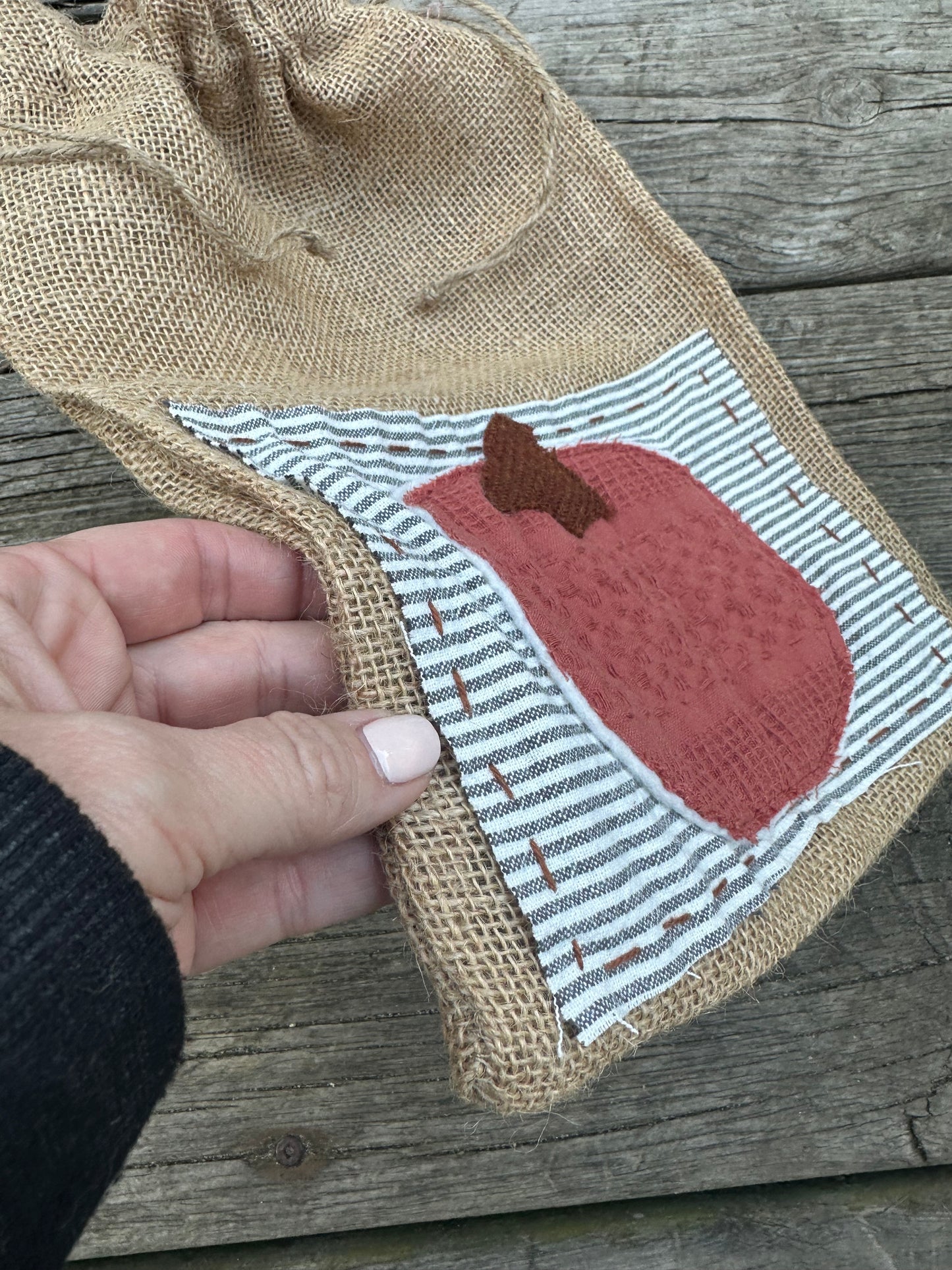 Burlap Sack Pumpkin Patch