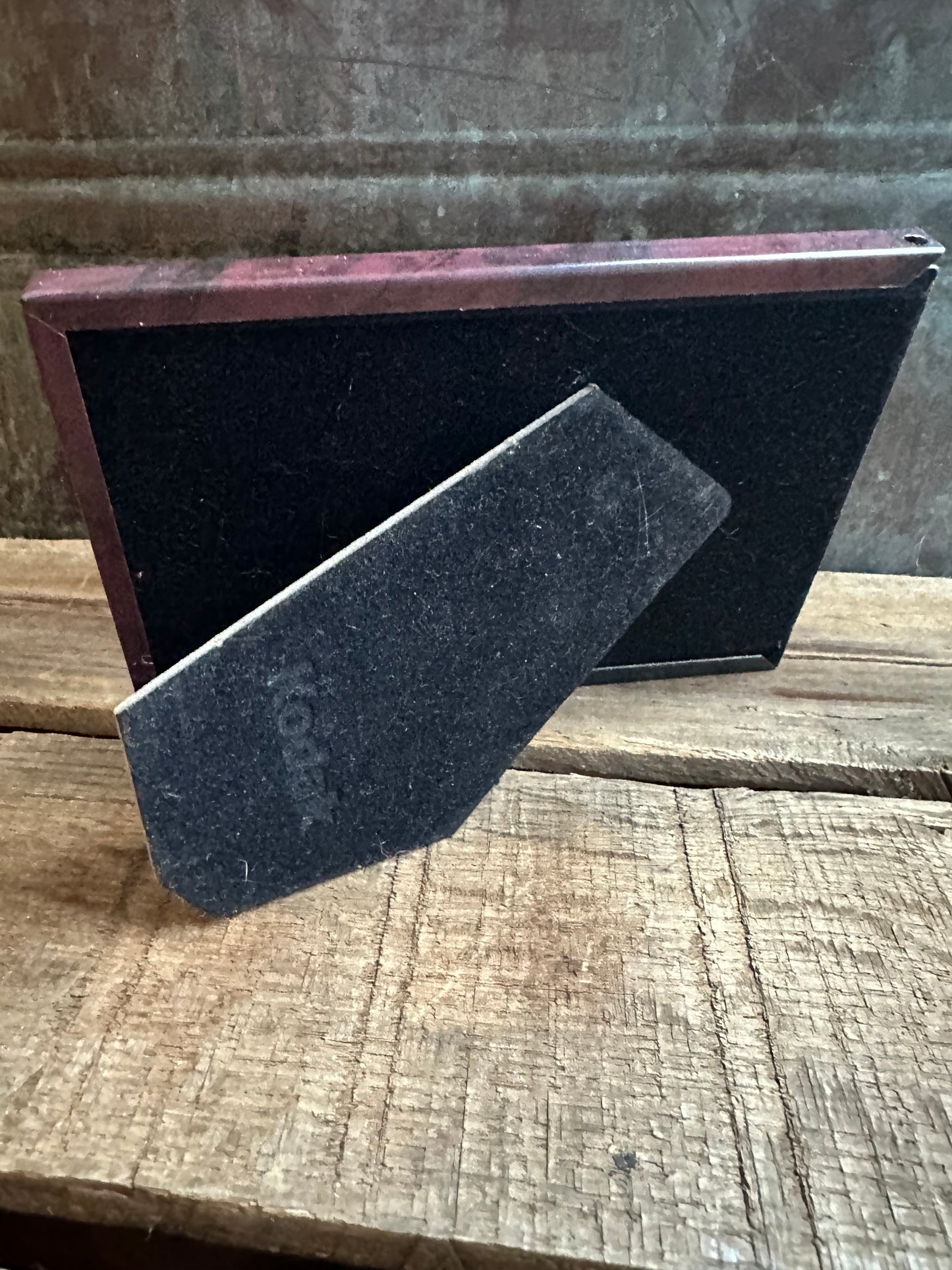 Winter Scene Santa Framed Canvas