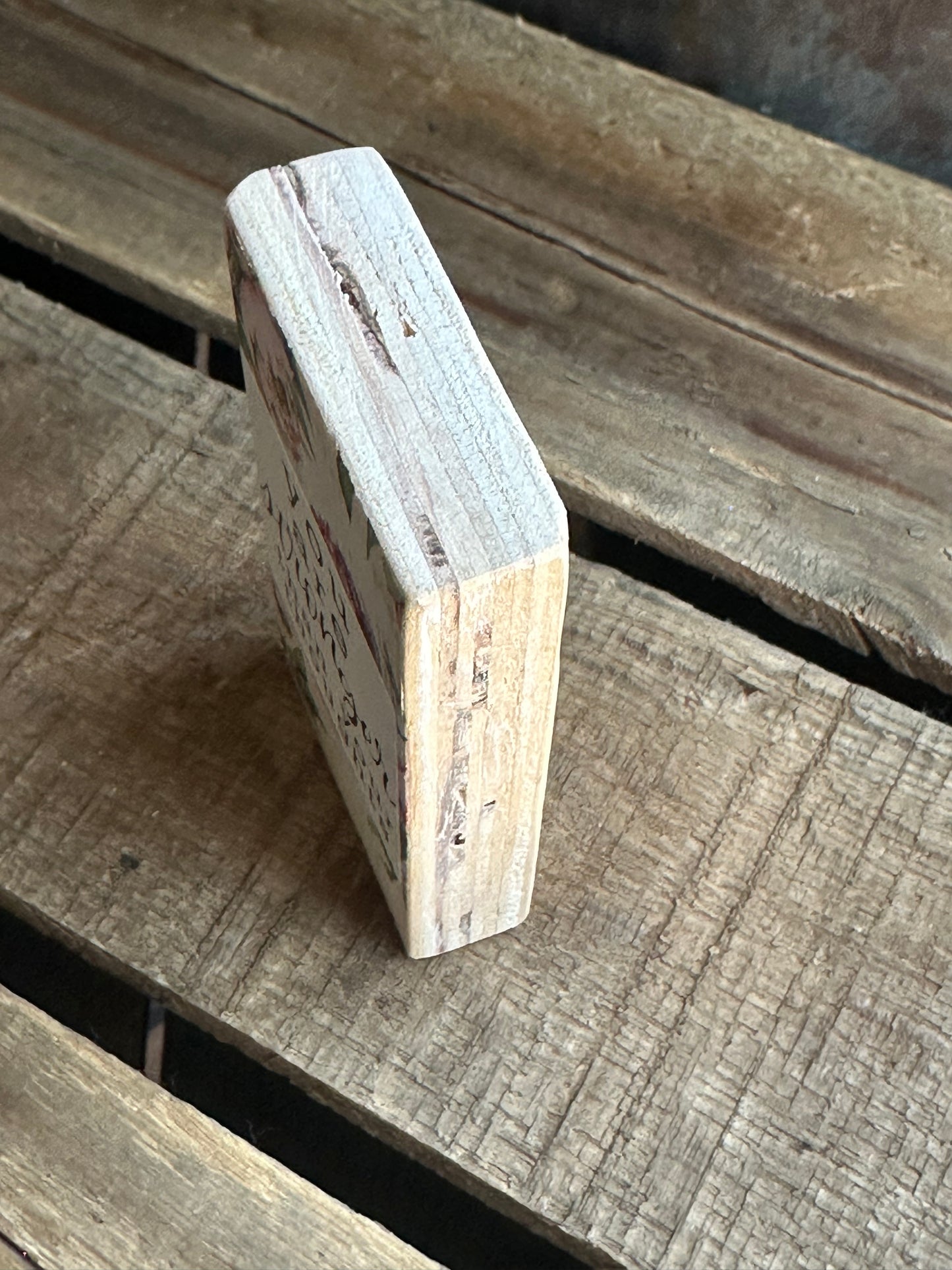 WOOD Encouragement Shelf Sitter