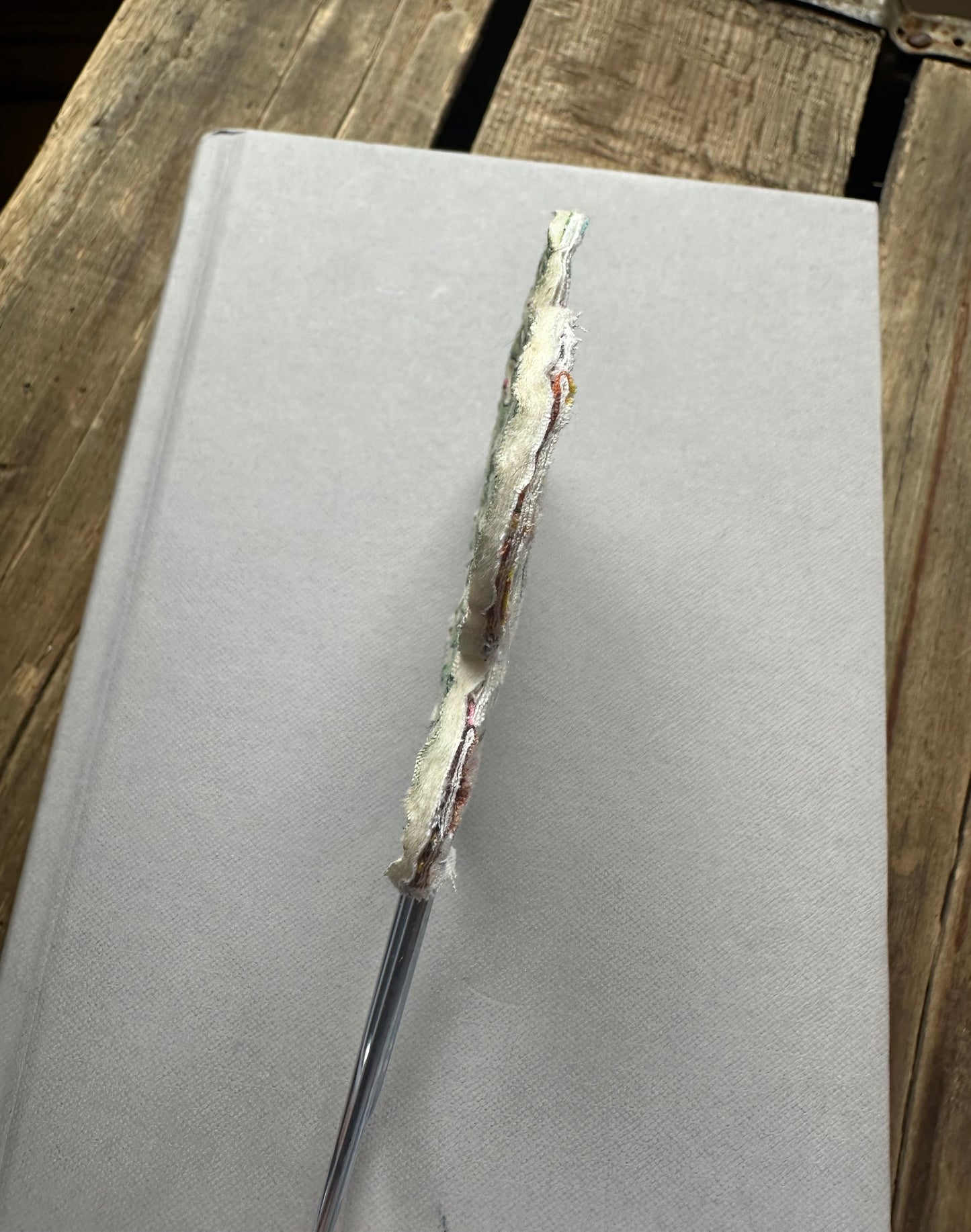 Flower Clip + Patch Bookmark