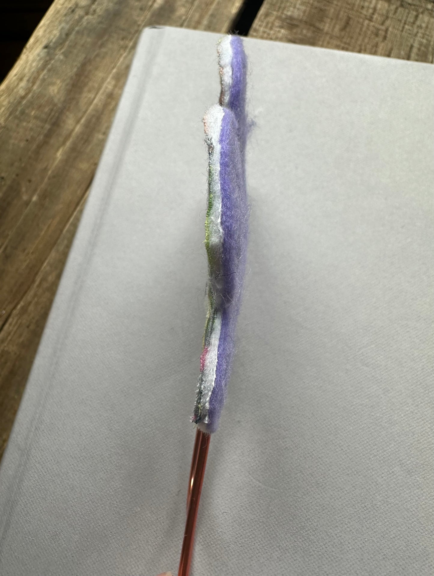 Flower Clip + Patch Bookmark
