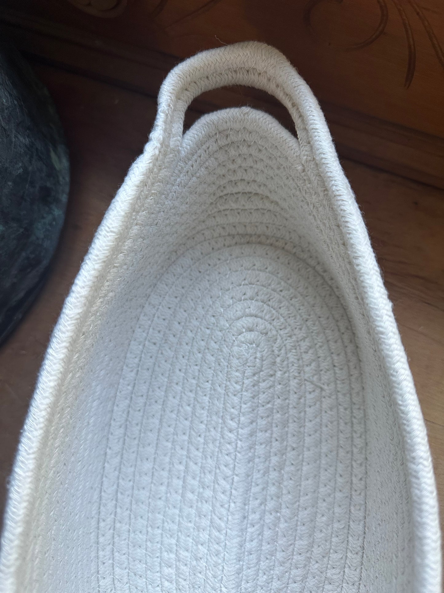 Cotton Woven Basket Decoupaged Fall