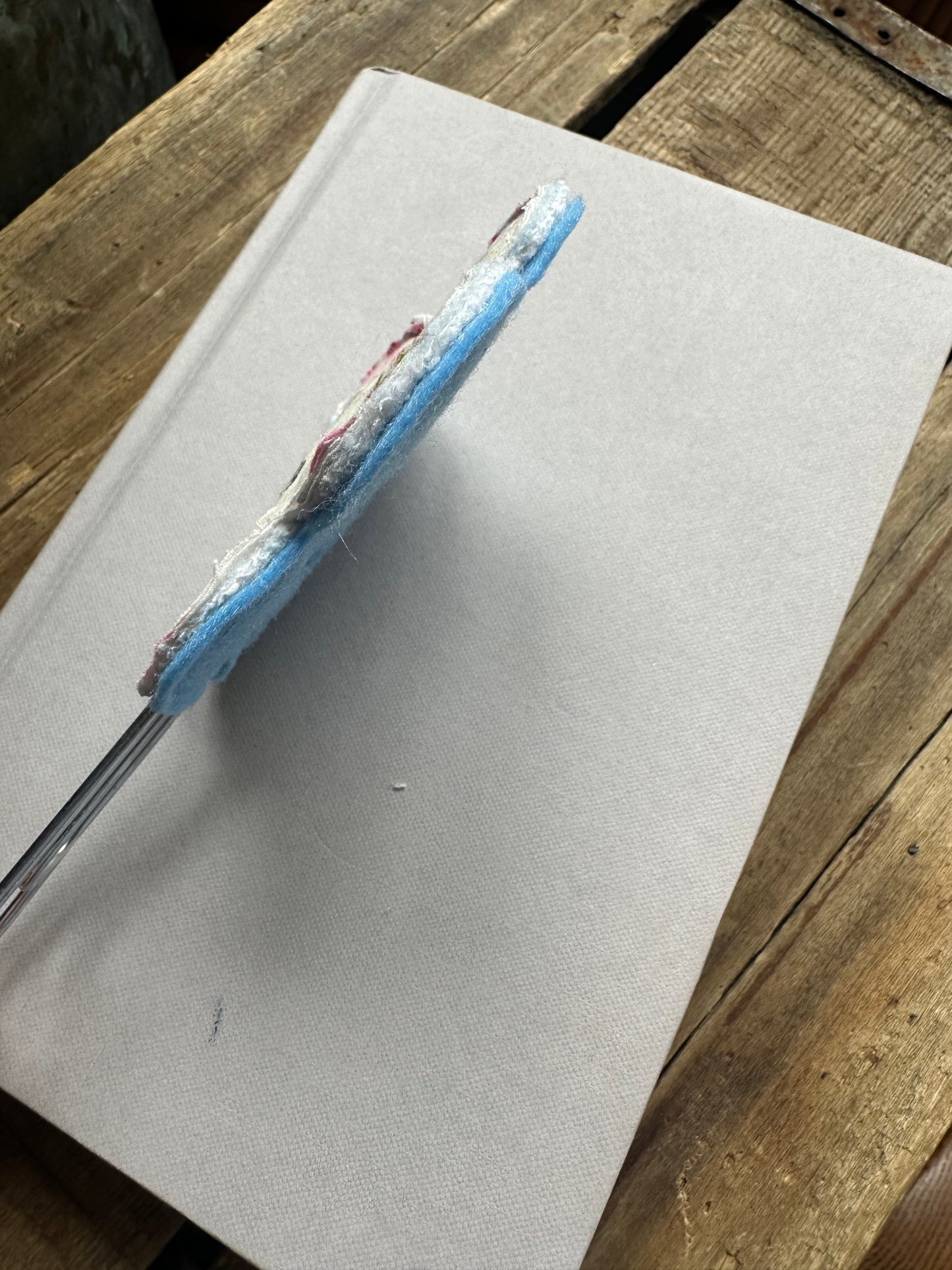 Flower Clip + Patch Bookmark