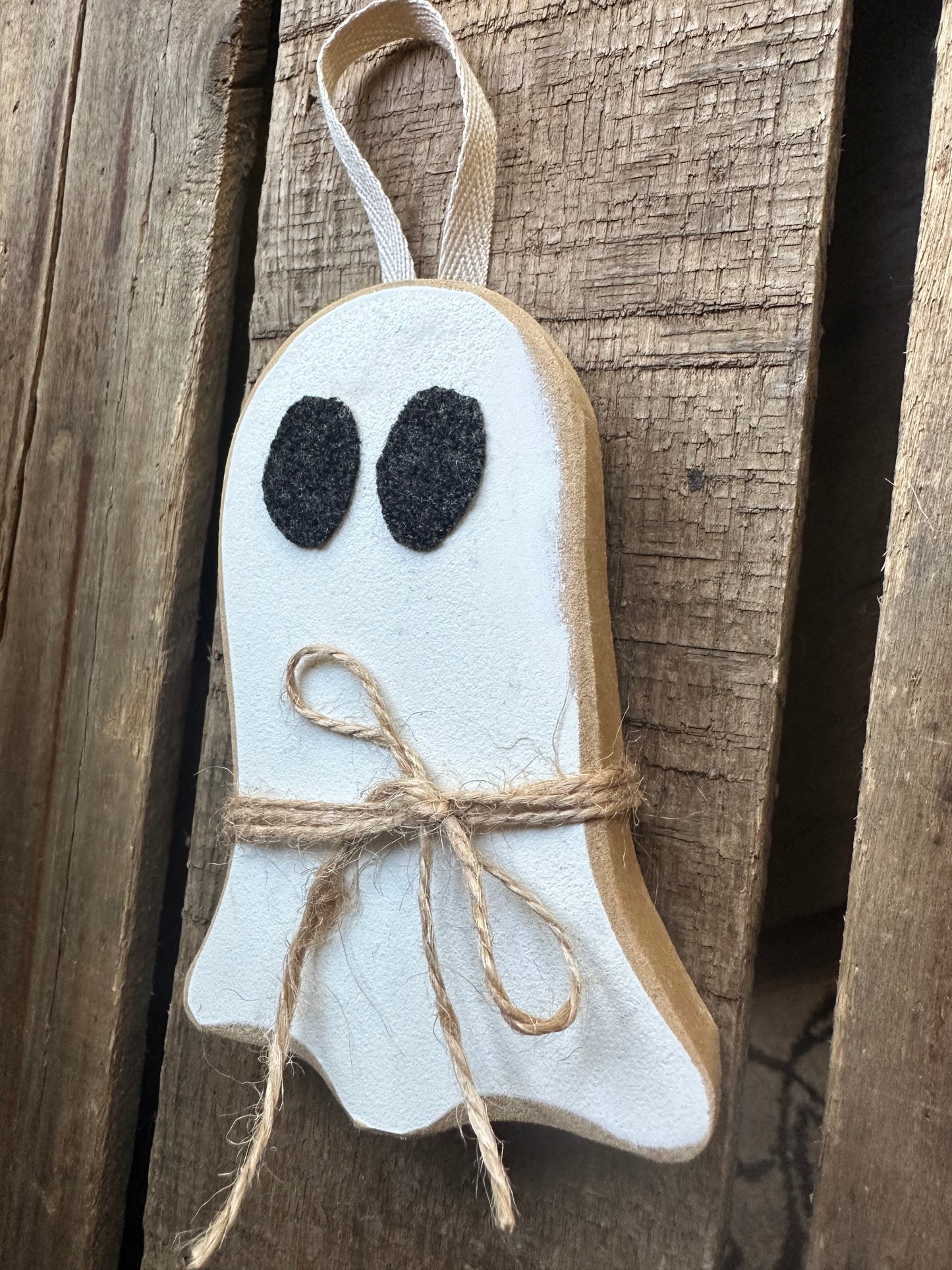 Ghost Wood Hanger or Sitter
