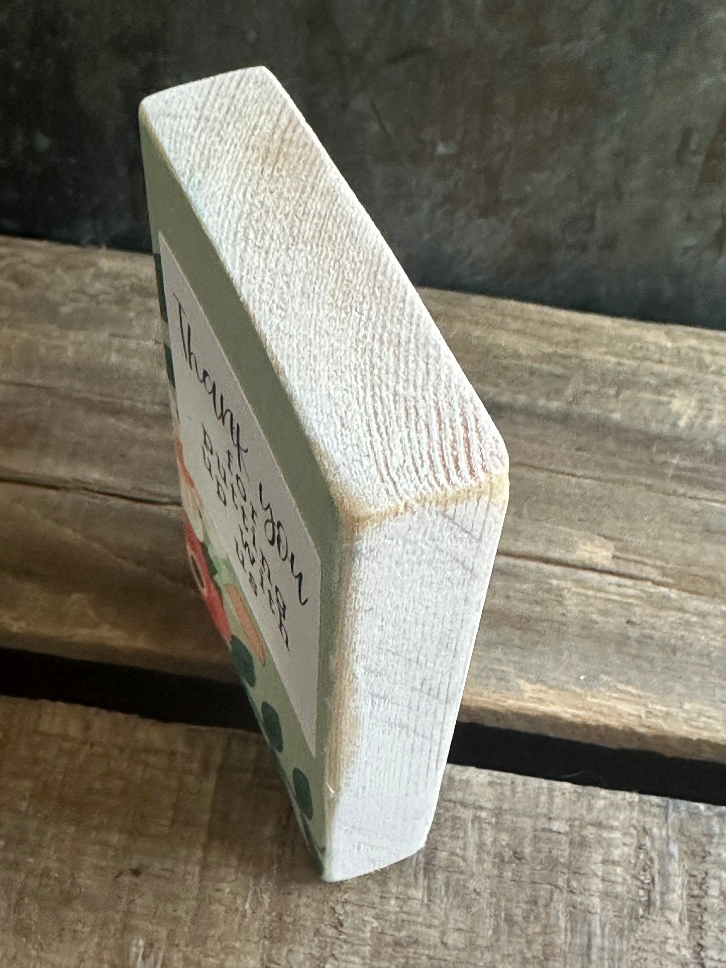 WOOD Encouragement Shelf Sitter