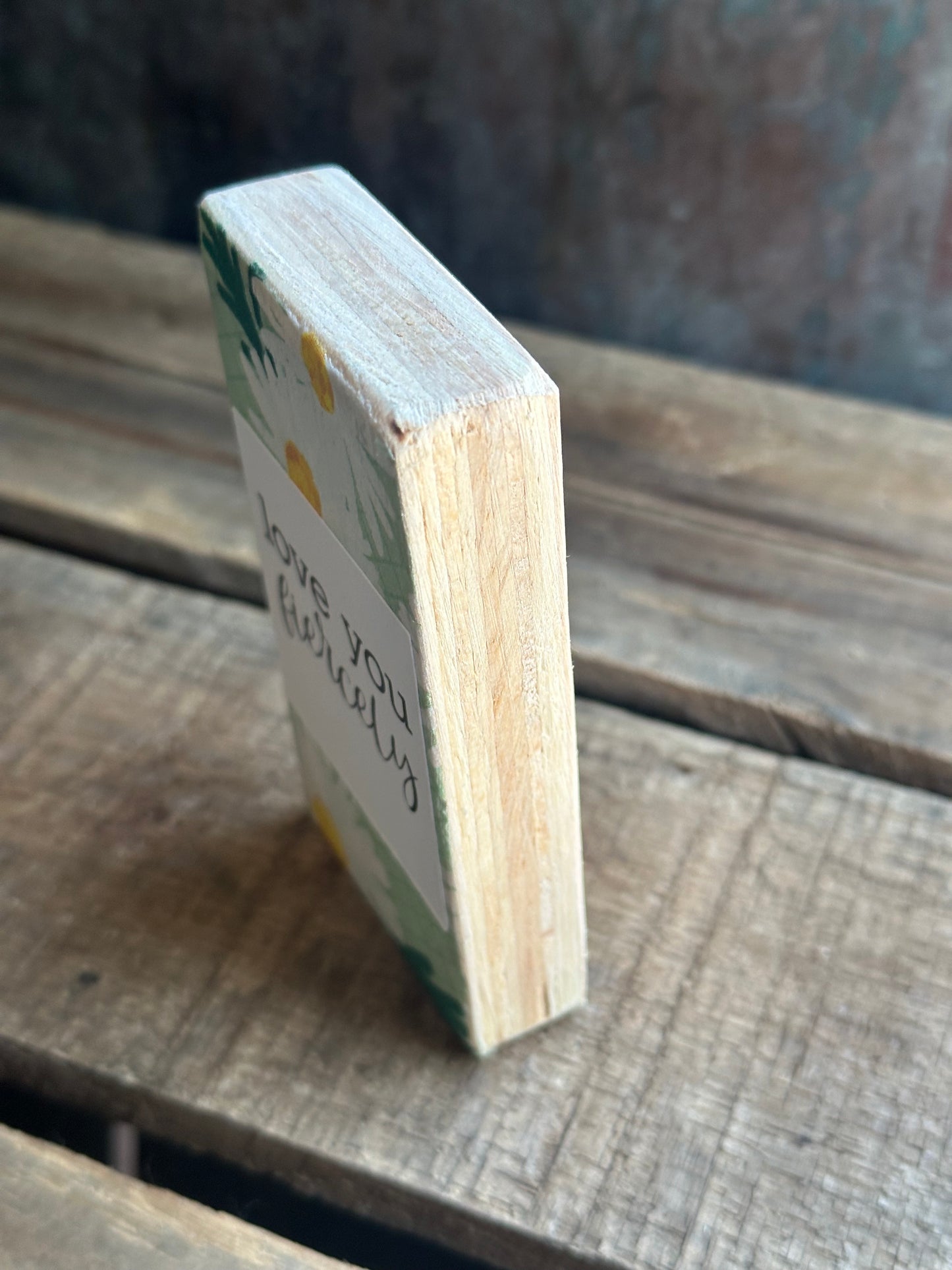 WOOD Encouragement Shelf Sitter