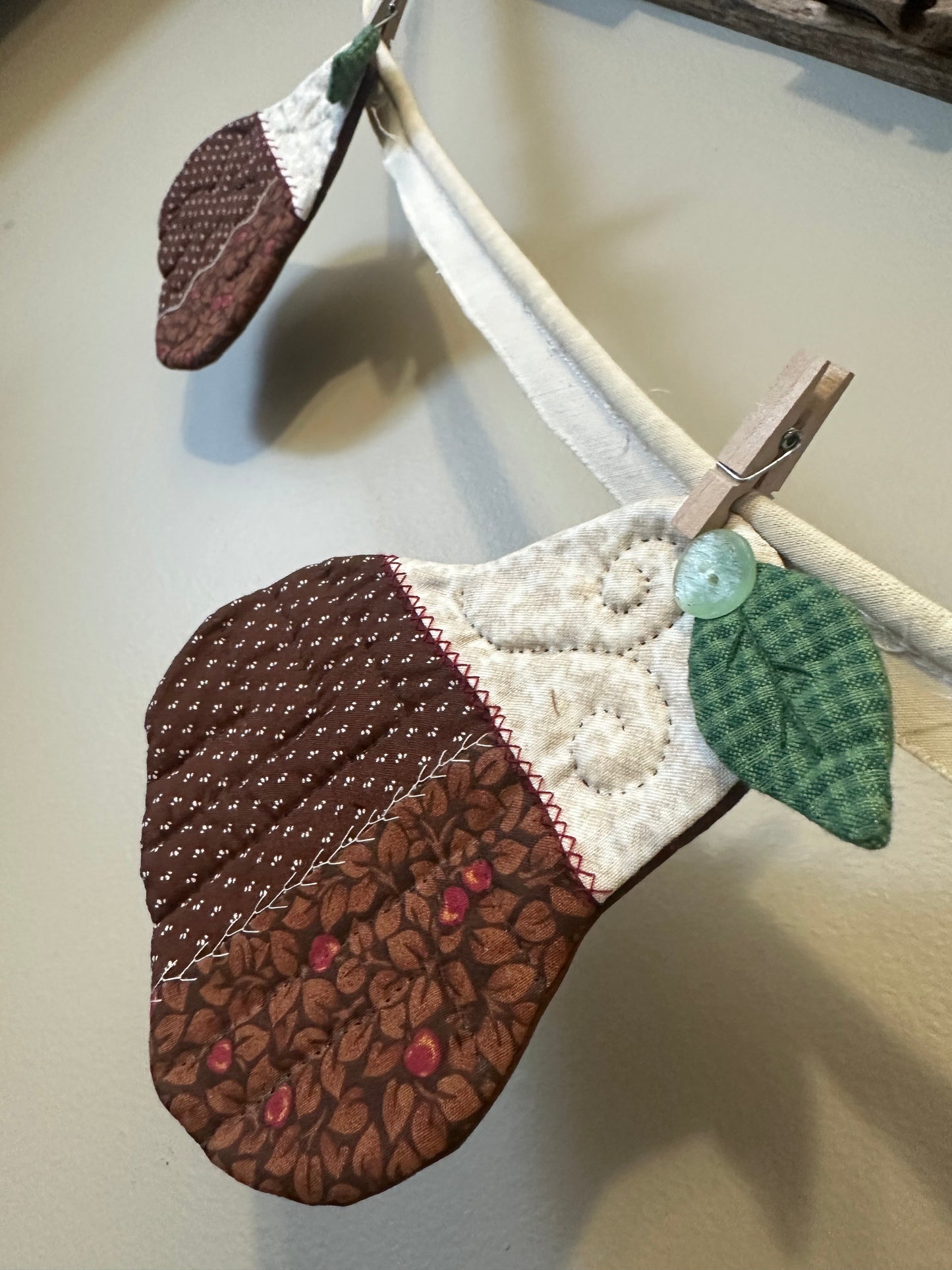 Recycled Vintage Handmade Pears BANNER