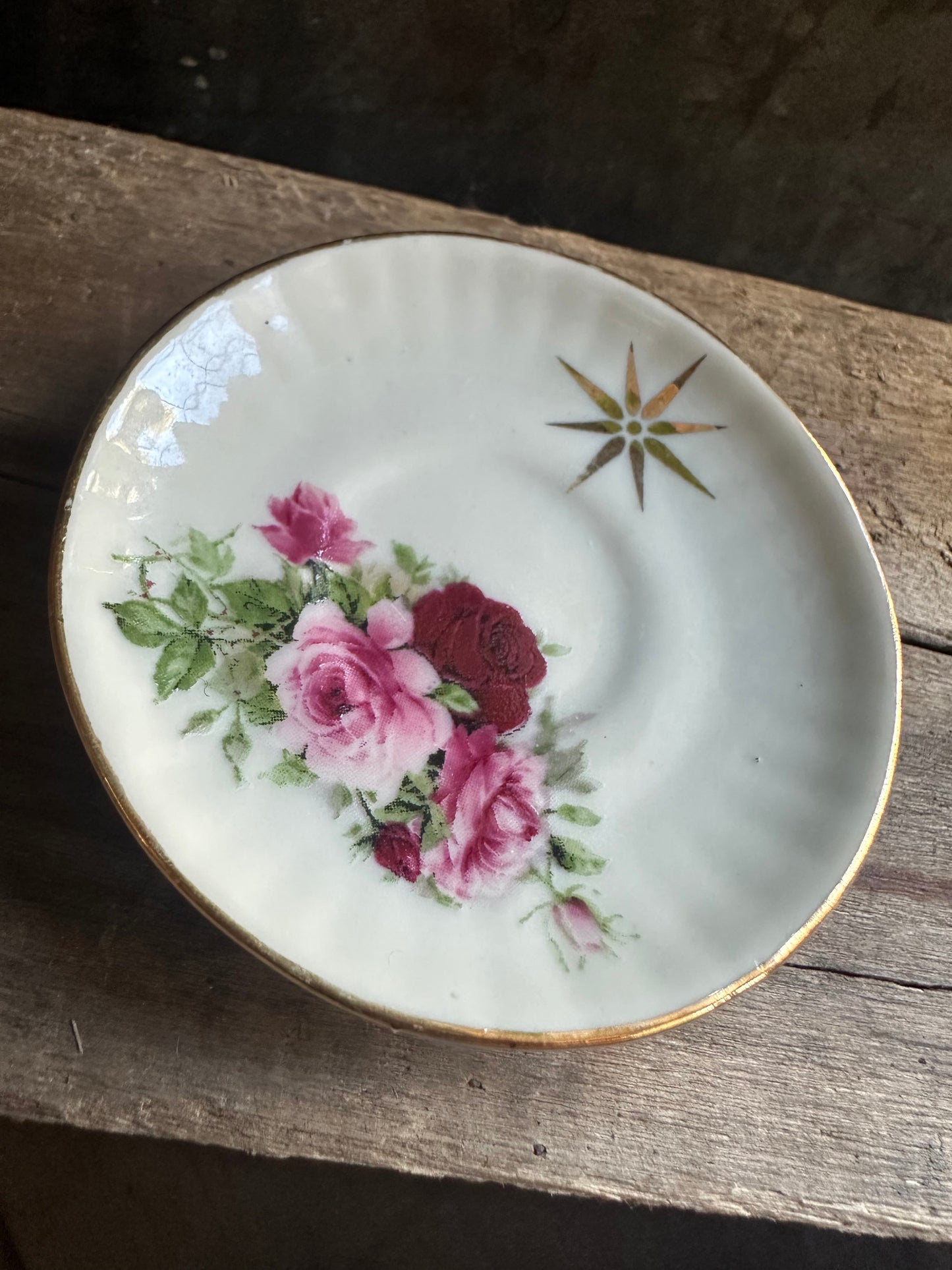 Magnet: Vintage Mini Bone China Plate - gift box