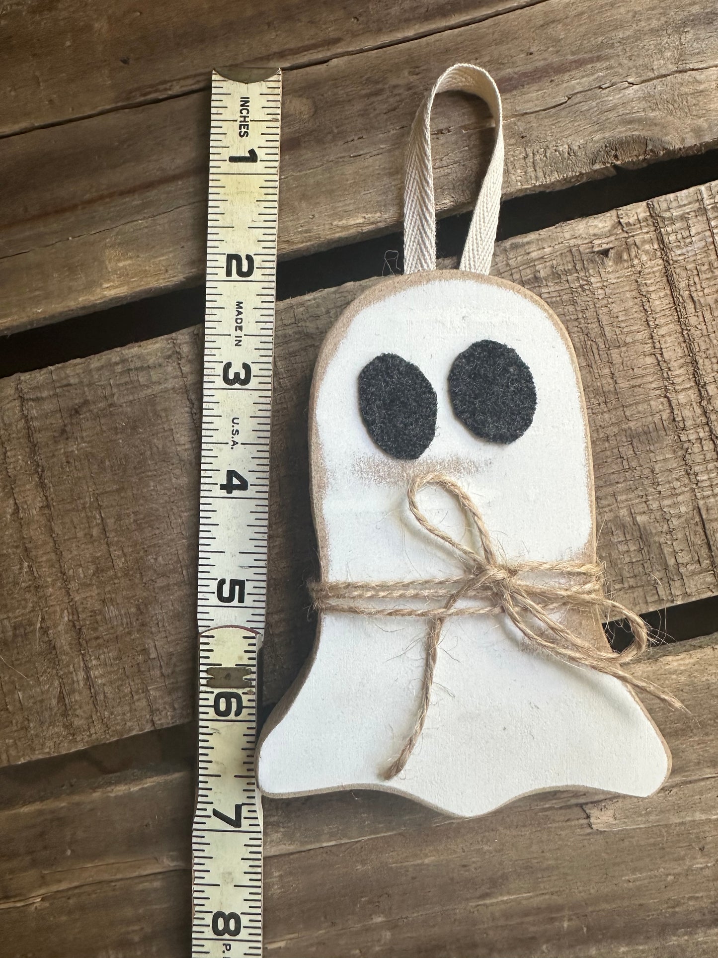 Ghost Wood Hanger or Sitter