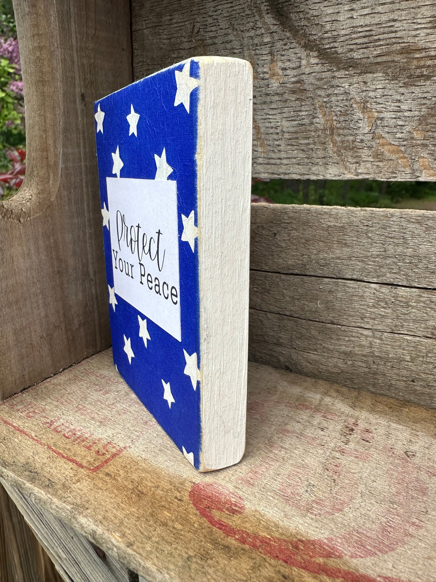 Patriotic Shelf Sitter- 3.5x5"