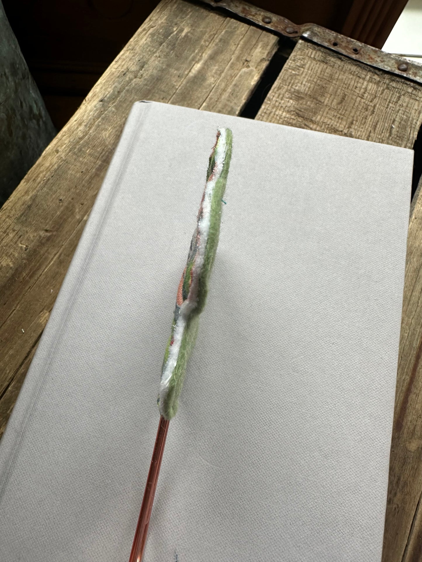 Flower Clip + Patch Bookmark
