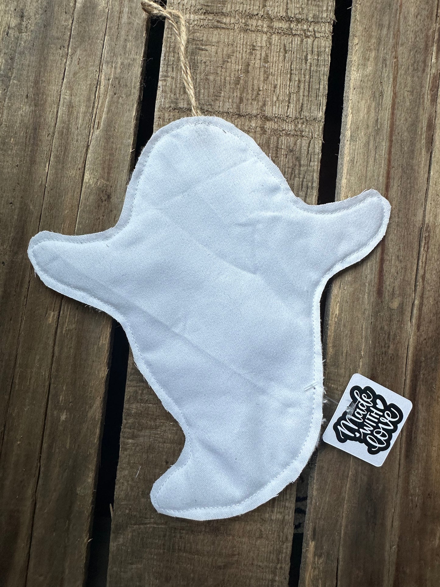 Ghost Quilted hanger with pumpkin