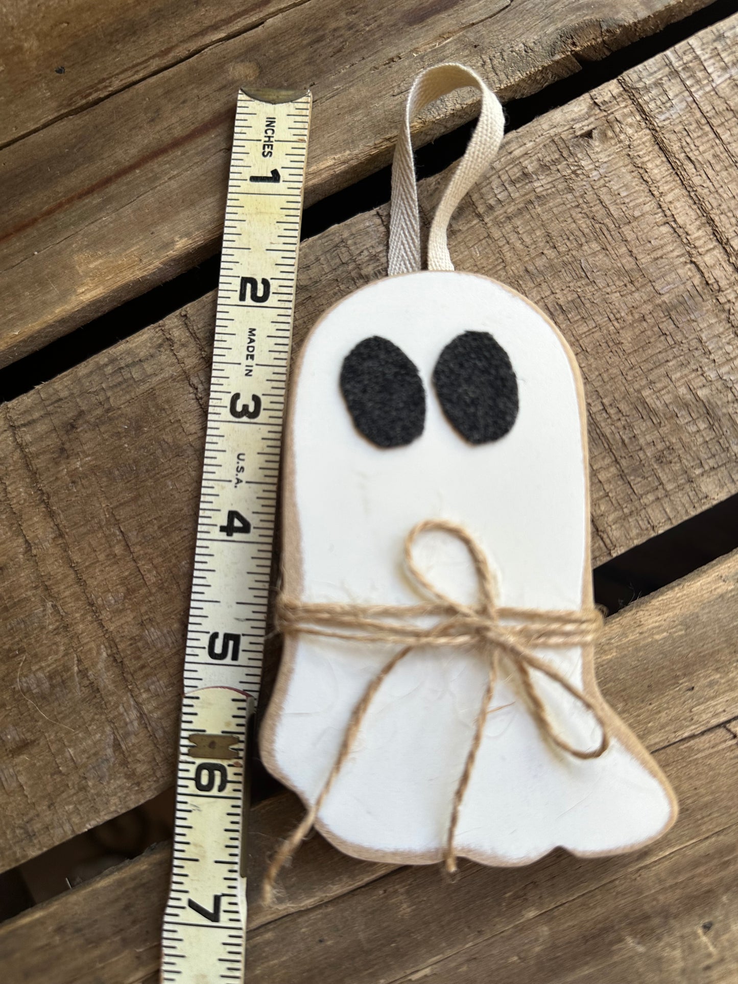 Ghost Wood Hanger or Sitter