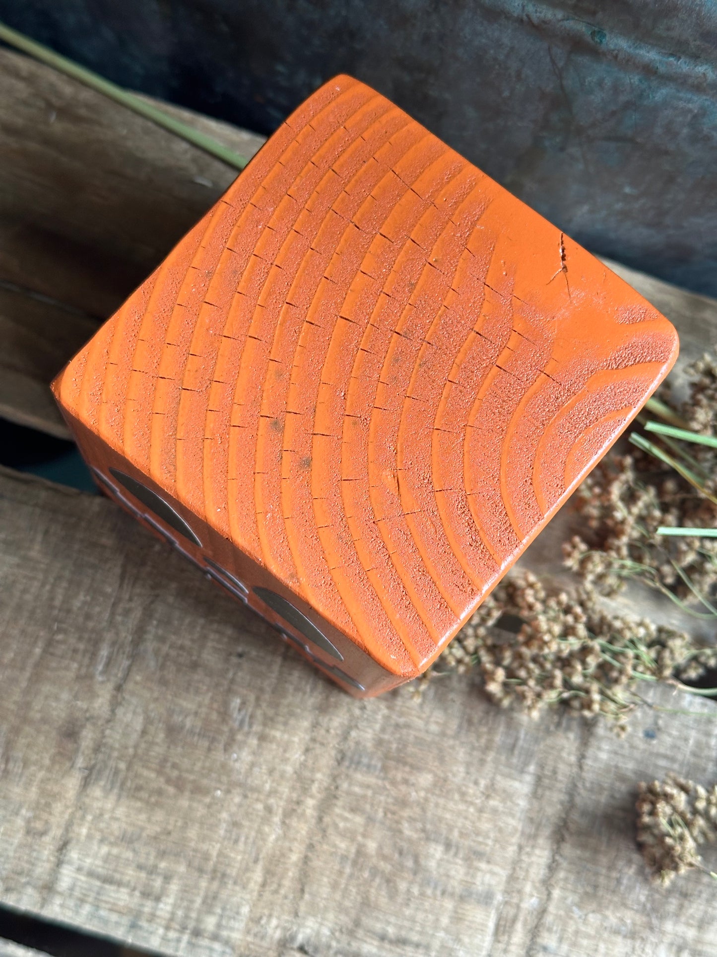 Jack-o-lantern Solid Wood Shelf Sitter