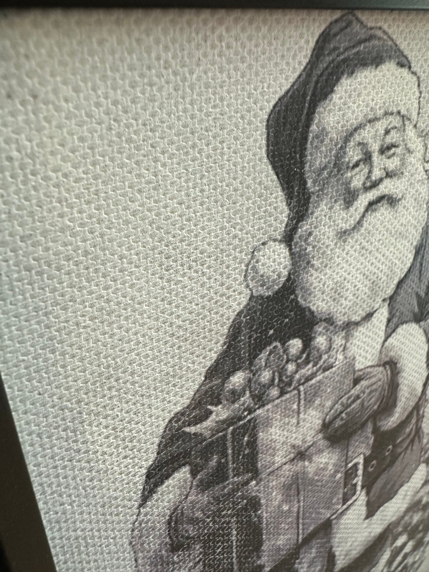 Jolly Santa Framed Canvas