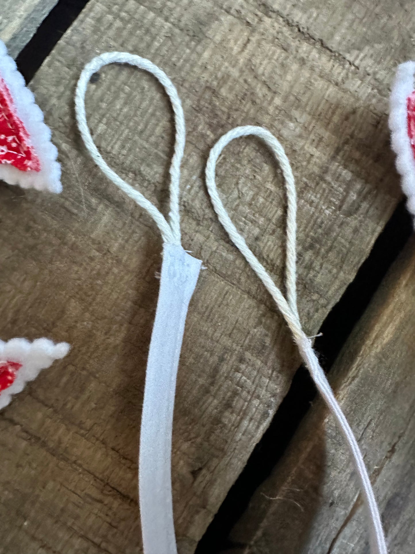 Banner: red print pendants