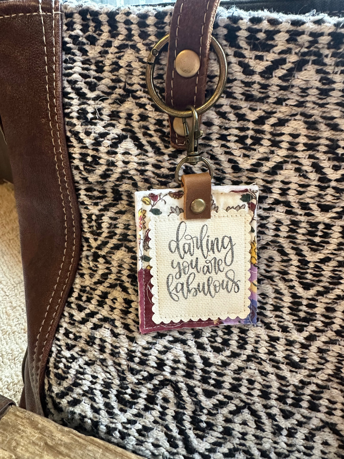 Darling, You Are Fabulous | Vintage Quilt Bag Tag