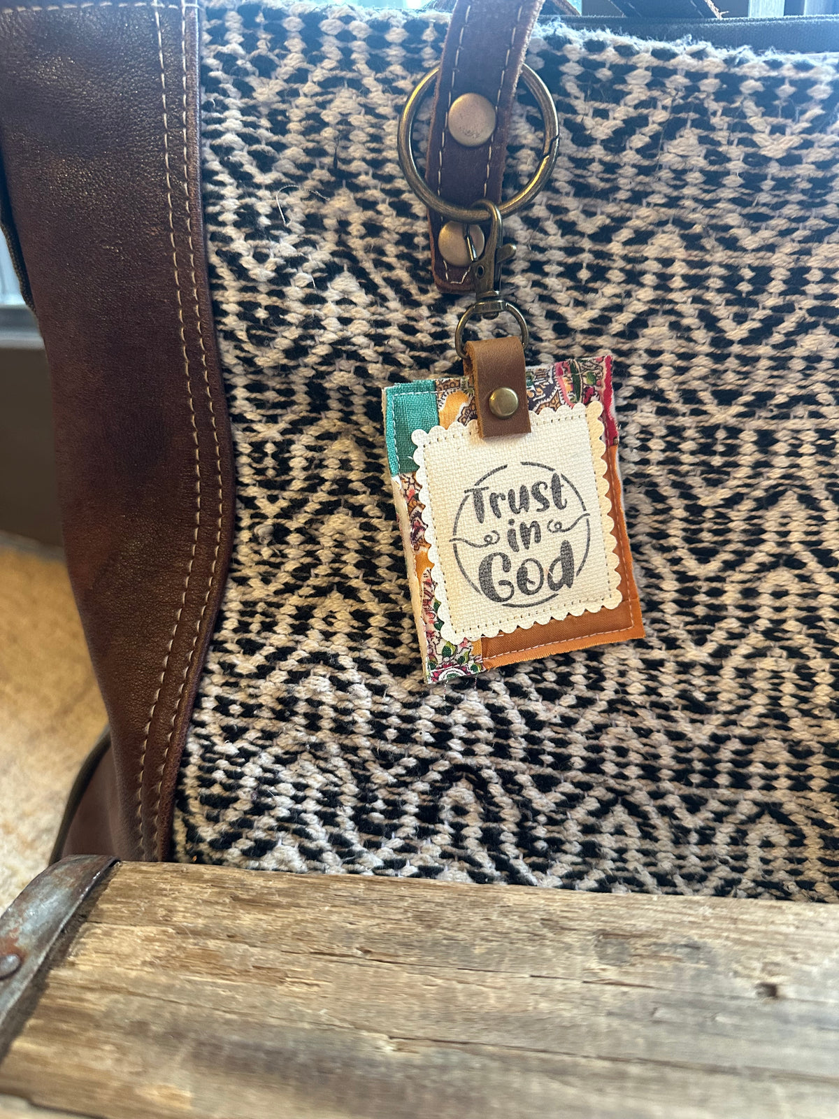 Trust in God | Vintage Quilt Bag Tag
