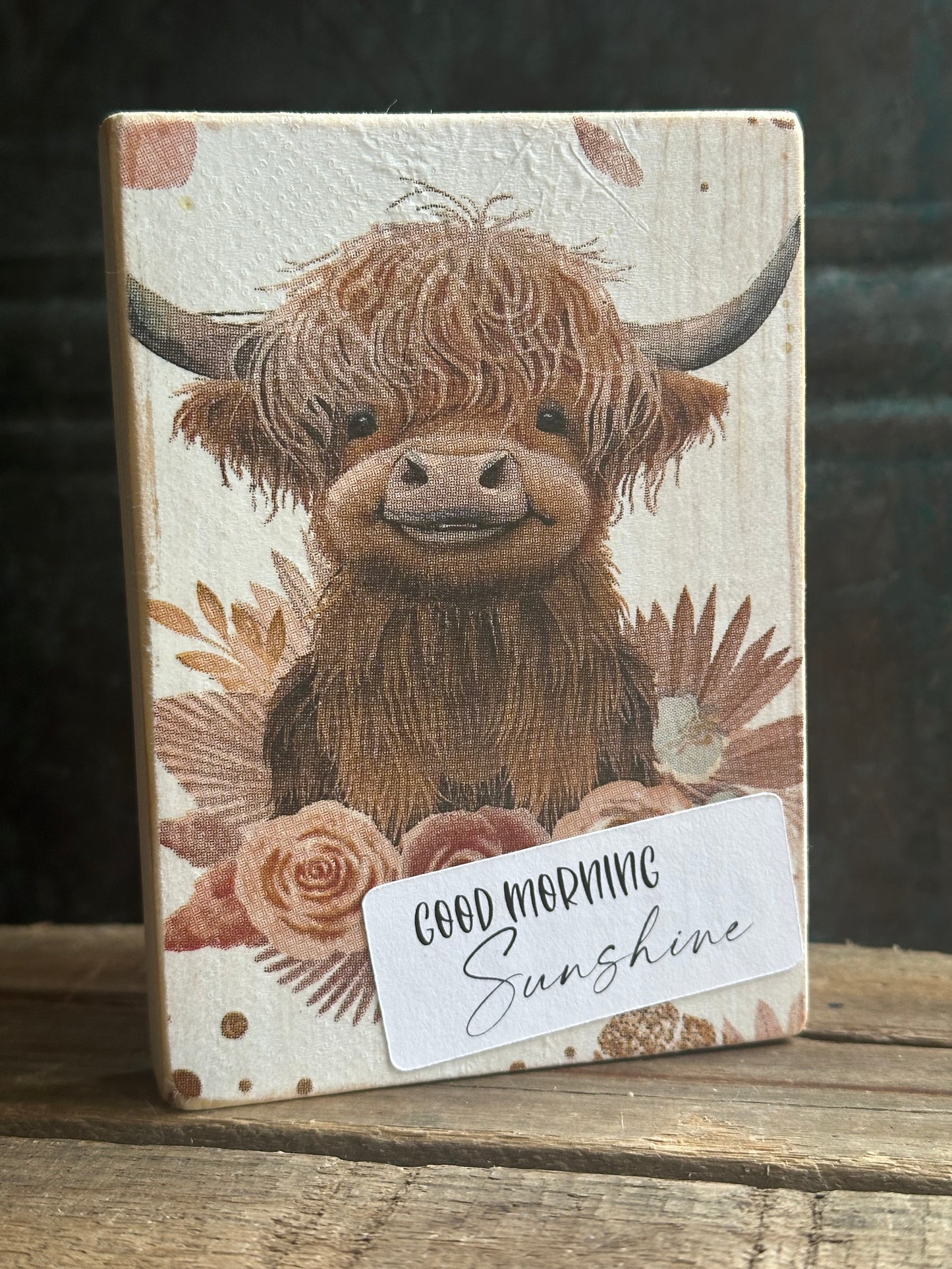 Highland Cow Shelf Sitter (lower)