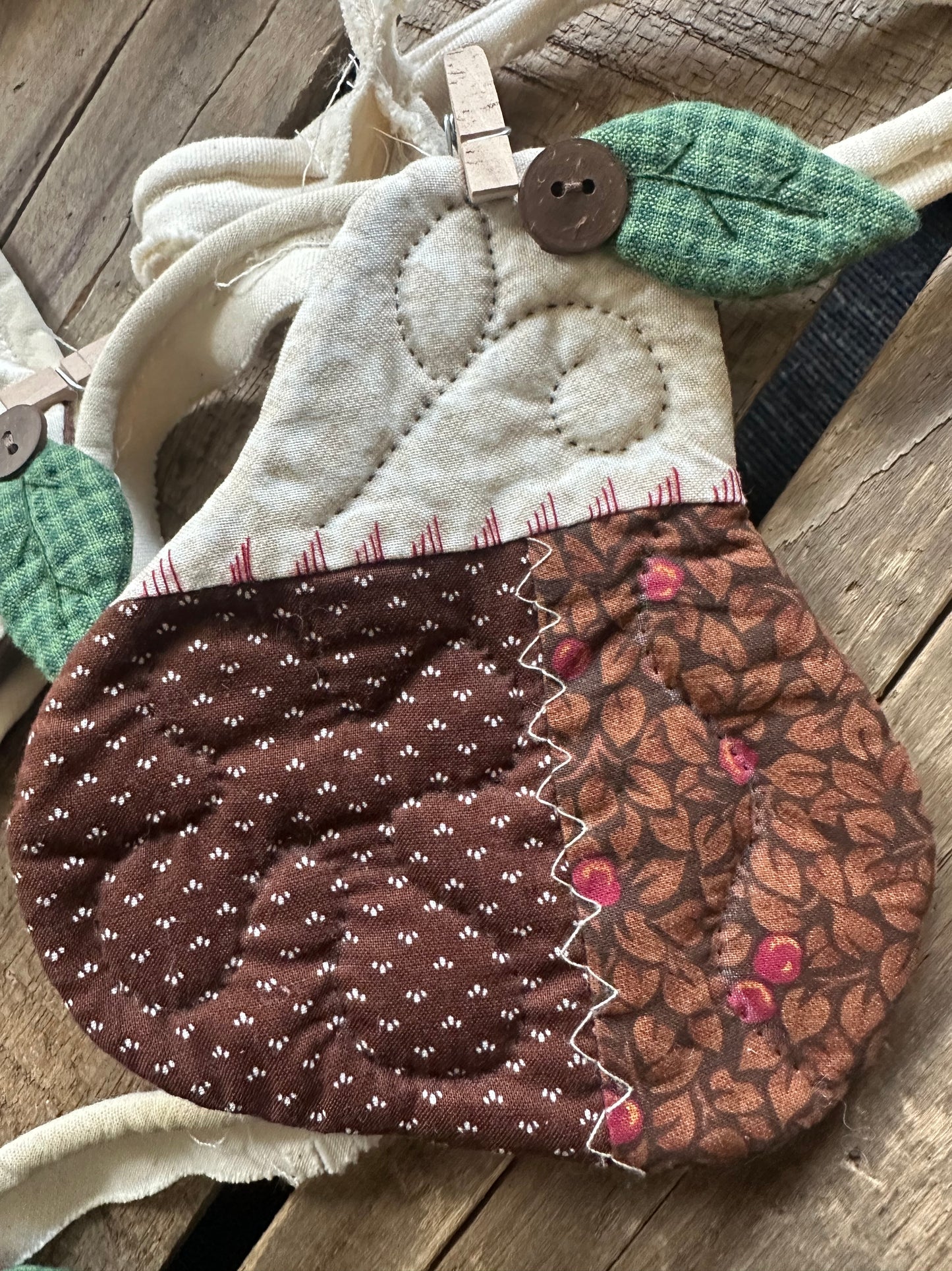 Recycled Vintage Handmade Pears BANNER