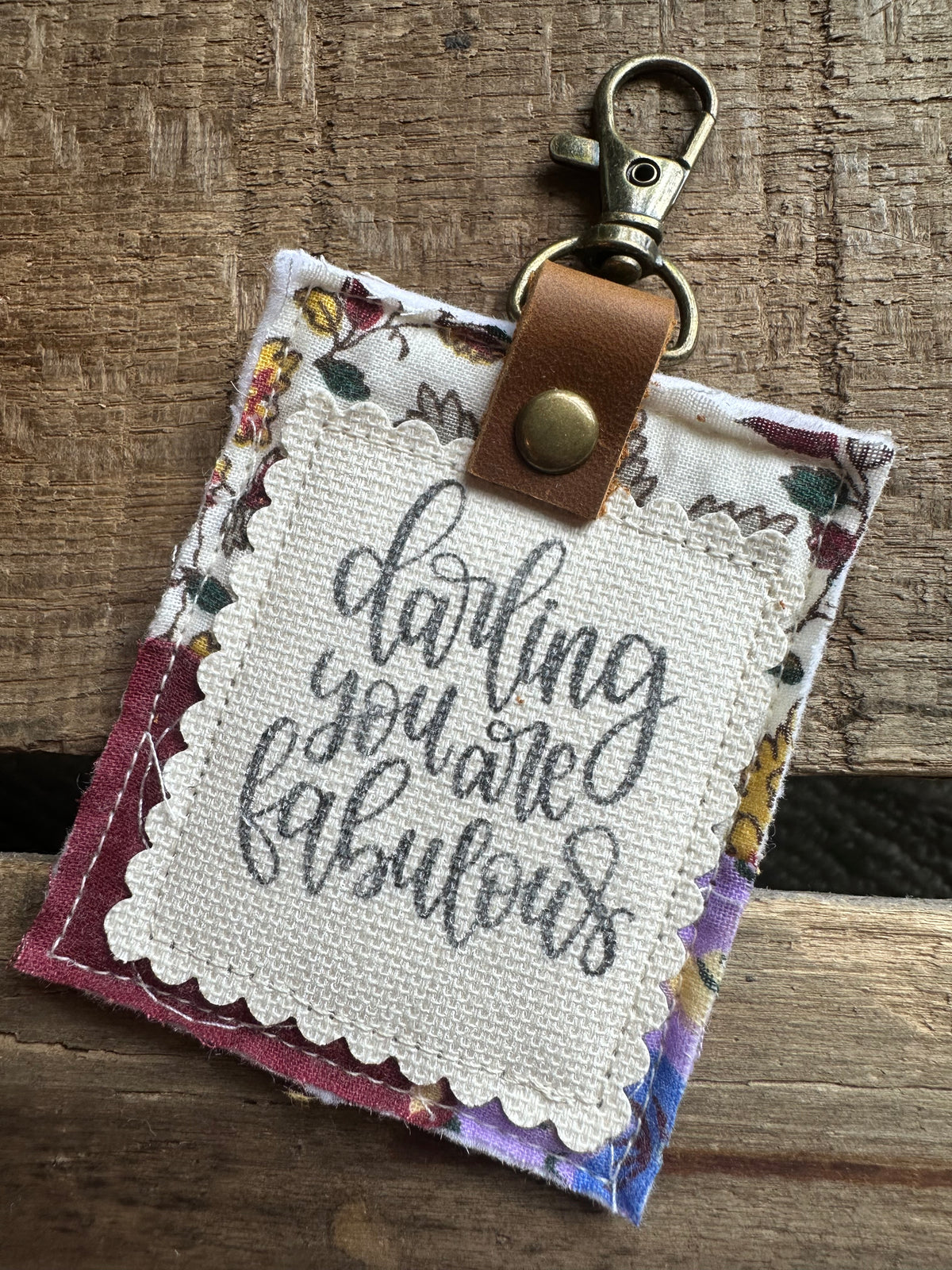 Darling, You Are Fabulous | Vintage Quilt Bag Tag