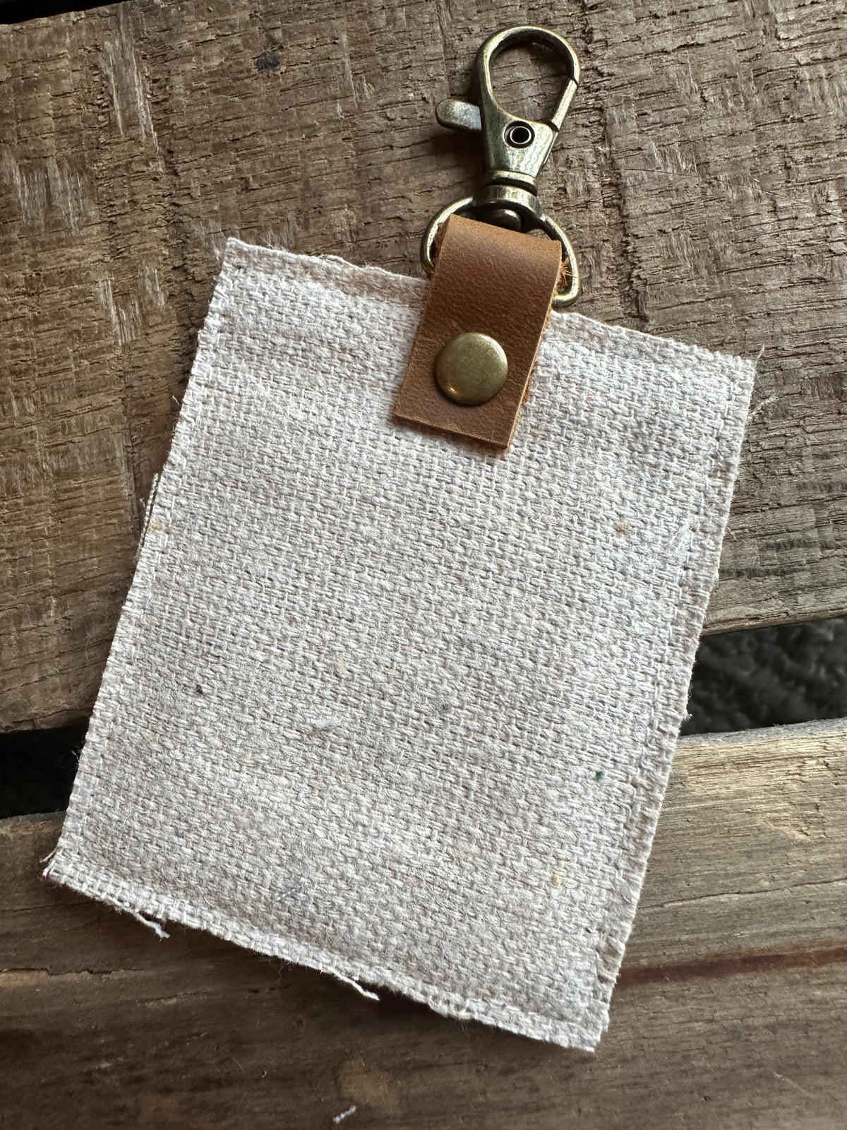 For With God Nothing Shall Be Impossible | Vintage Quilt Bag Tag