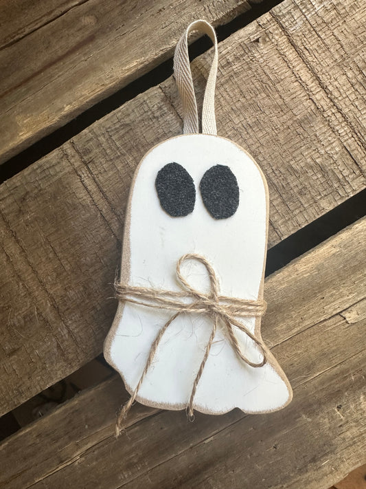 Ghost Wood Hanger or Sitter