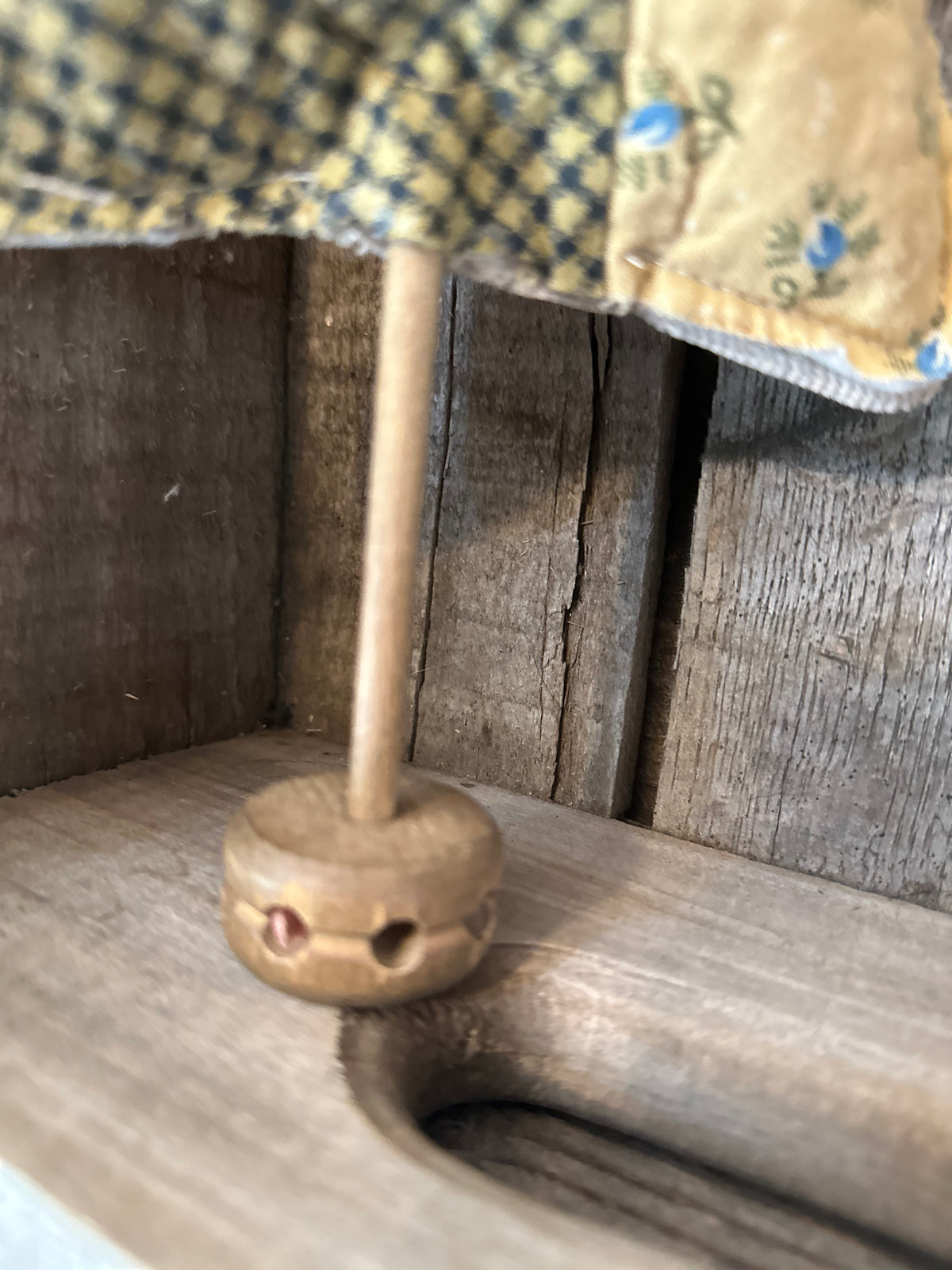 Fall Slouch Tree vintage wood toy base