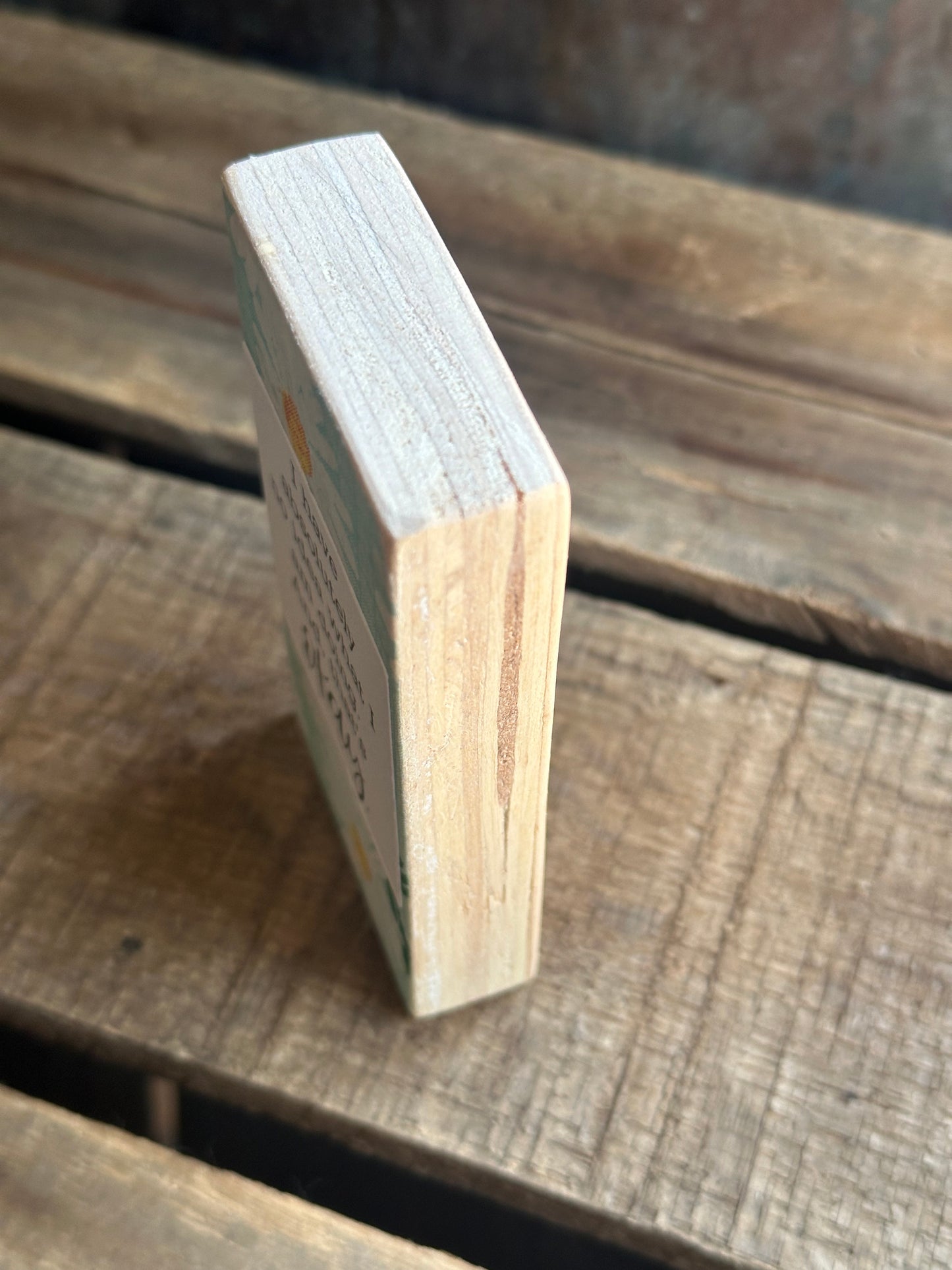 WOOD Encouragement Shelf Sitter