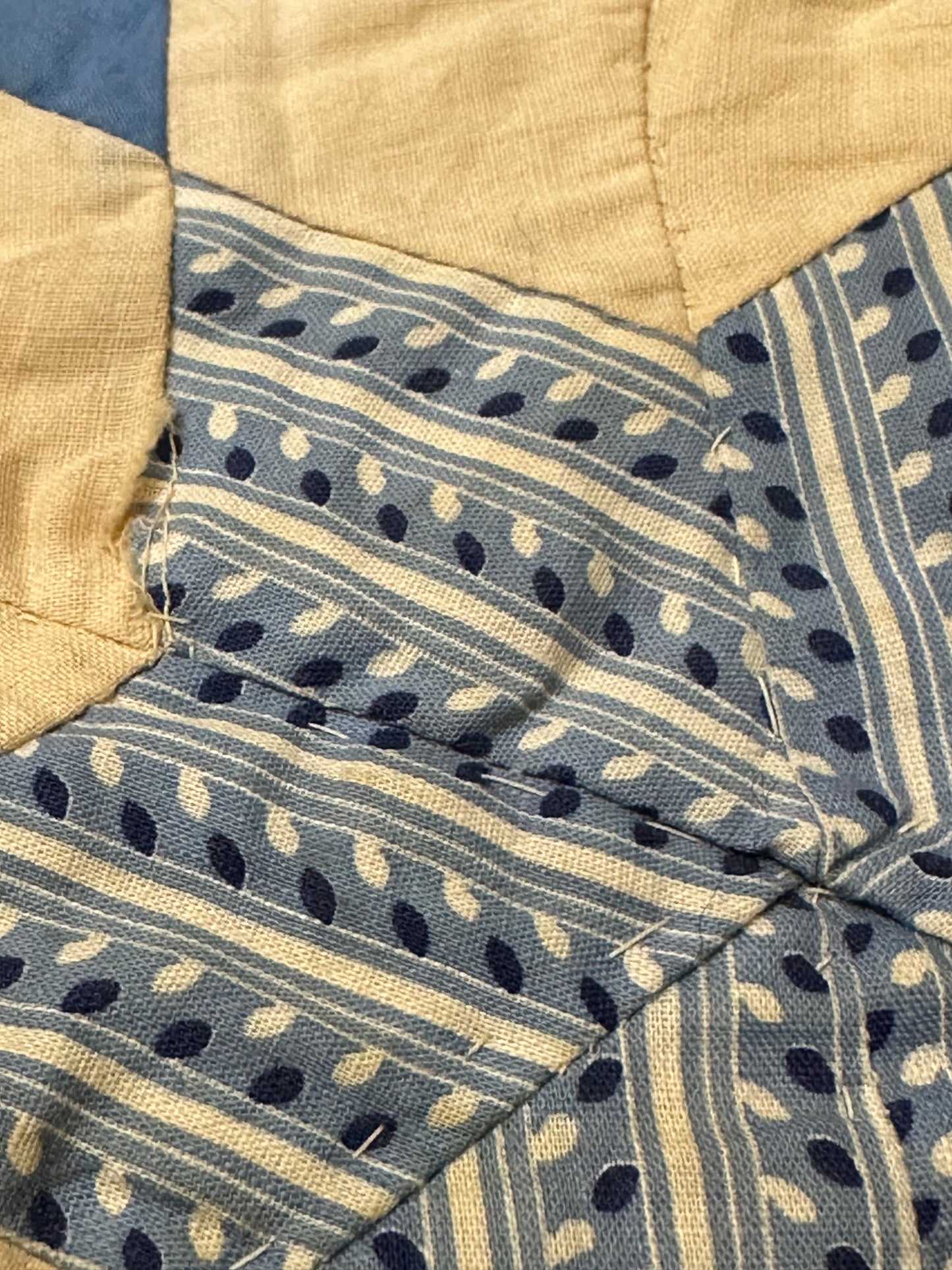 Book Sleeve, lined 1880s quilt