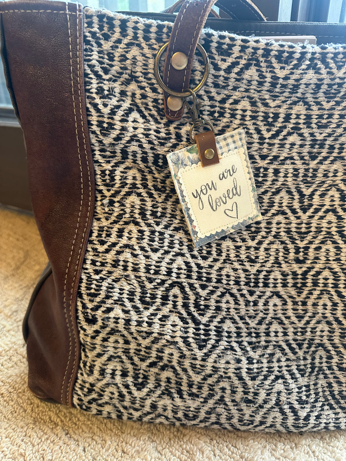 You Are Loved | Vintage Quilt Bag Tag