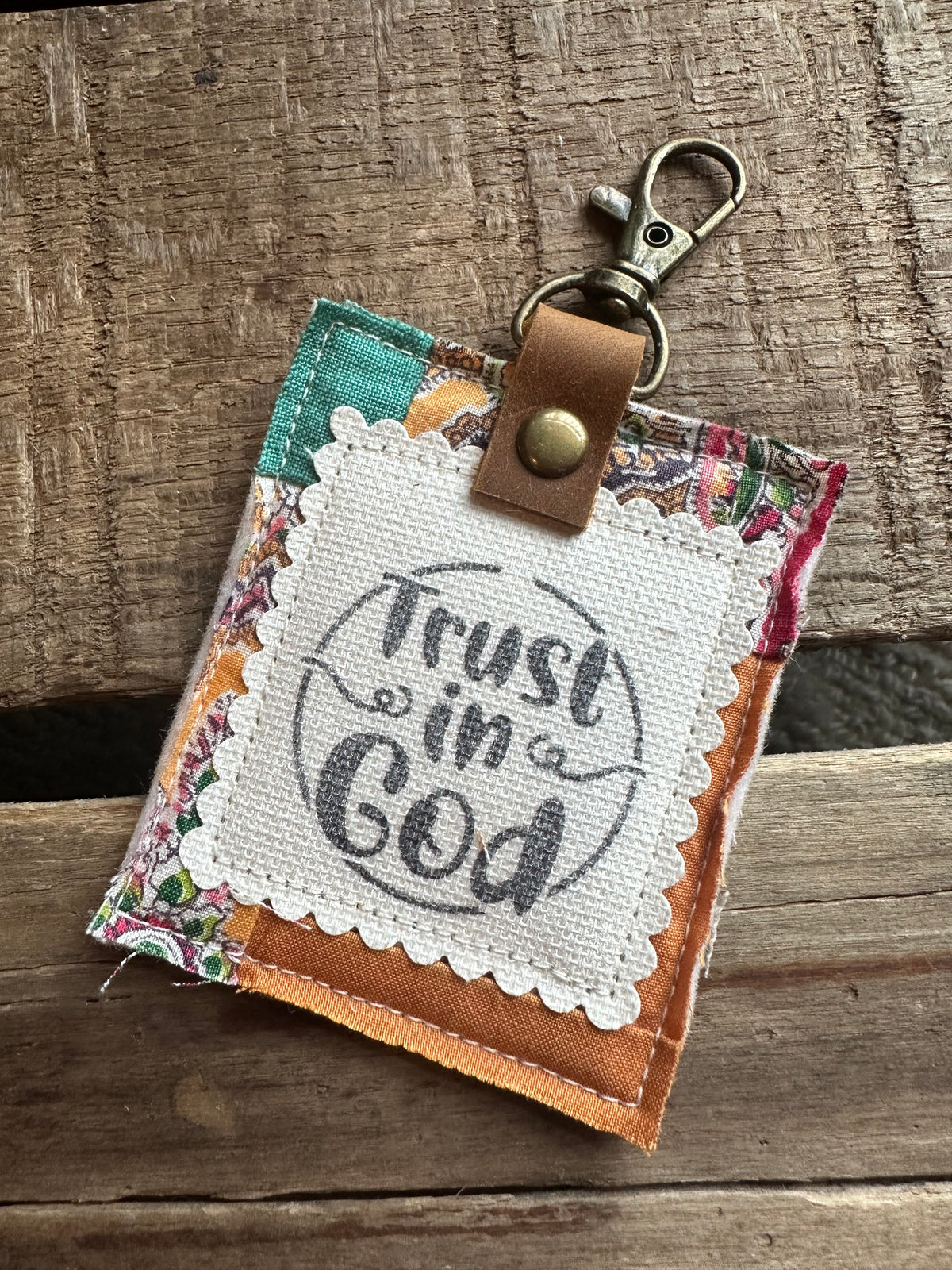 Trust in God | Vintage Quilt Bag Tag