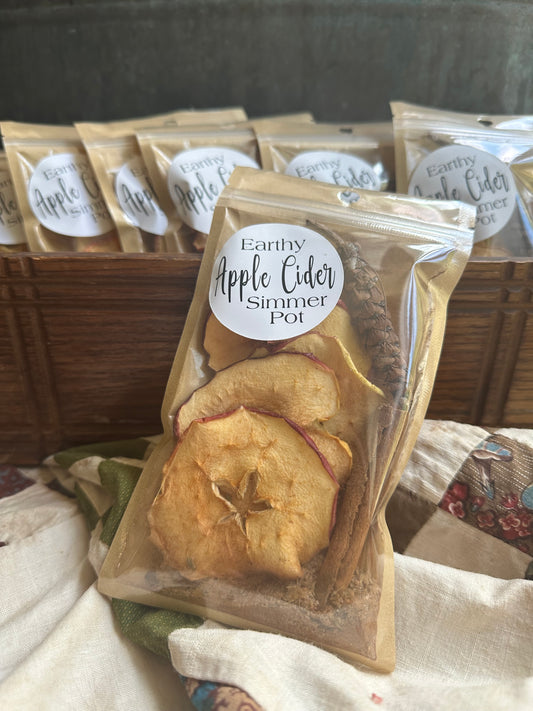 Cozy Simmer Pot Pack: ONE pack Earthy Apple Cider