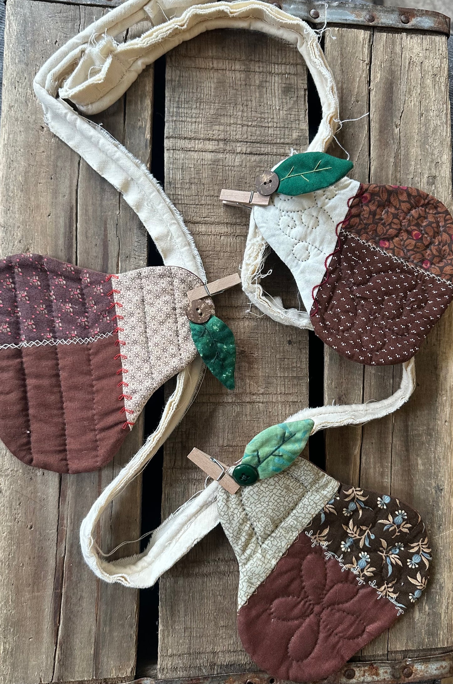 Recycled Vintage Handmade Pears BANNER