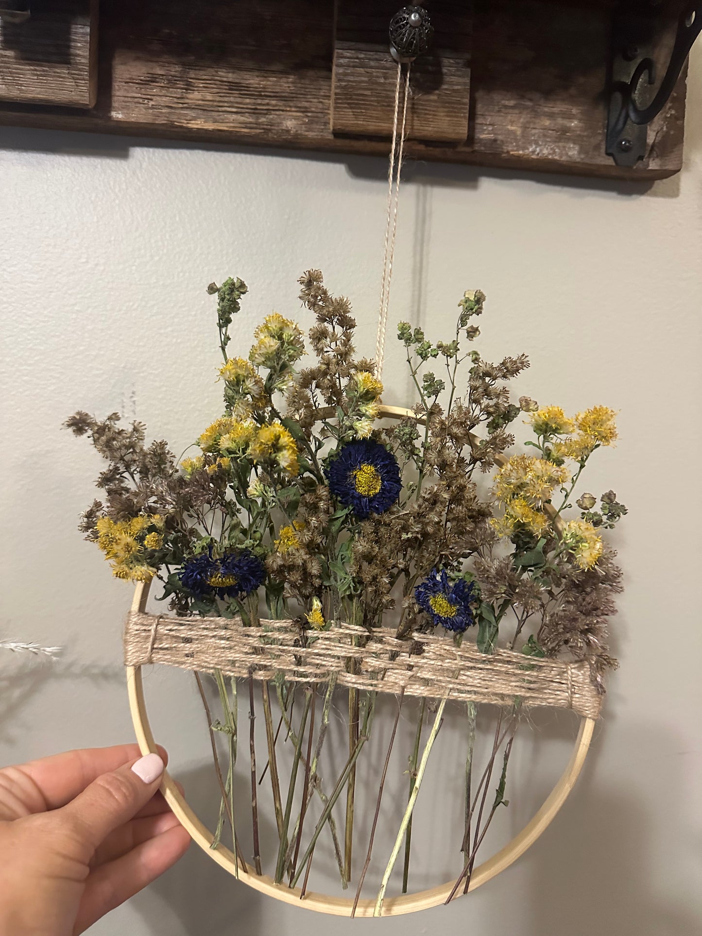 Boho Dried Flower Wreath