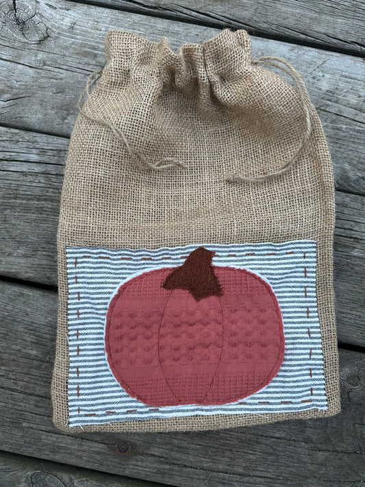 Burlap Sack Pumpkin Patch