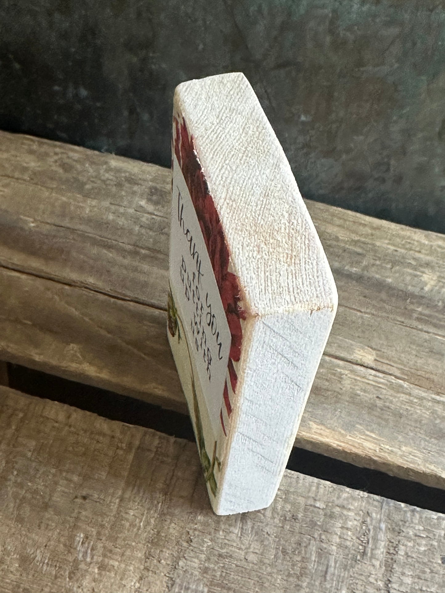 WOOD Encouragement Shelf Sitter
