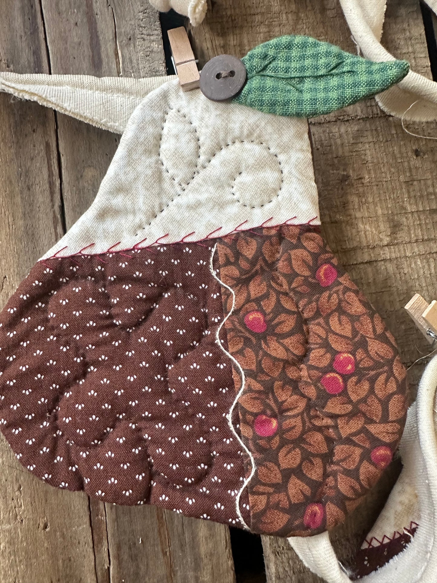 Recycled Vintage Handmade Pears BANNER