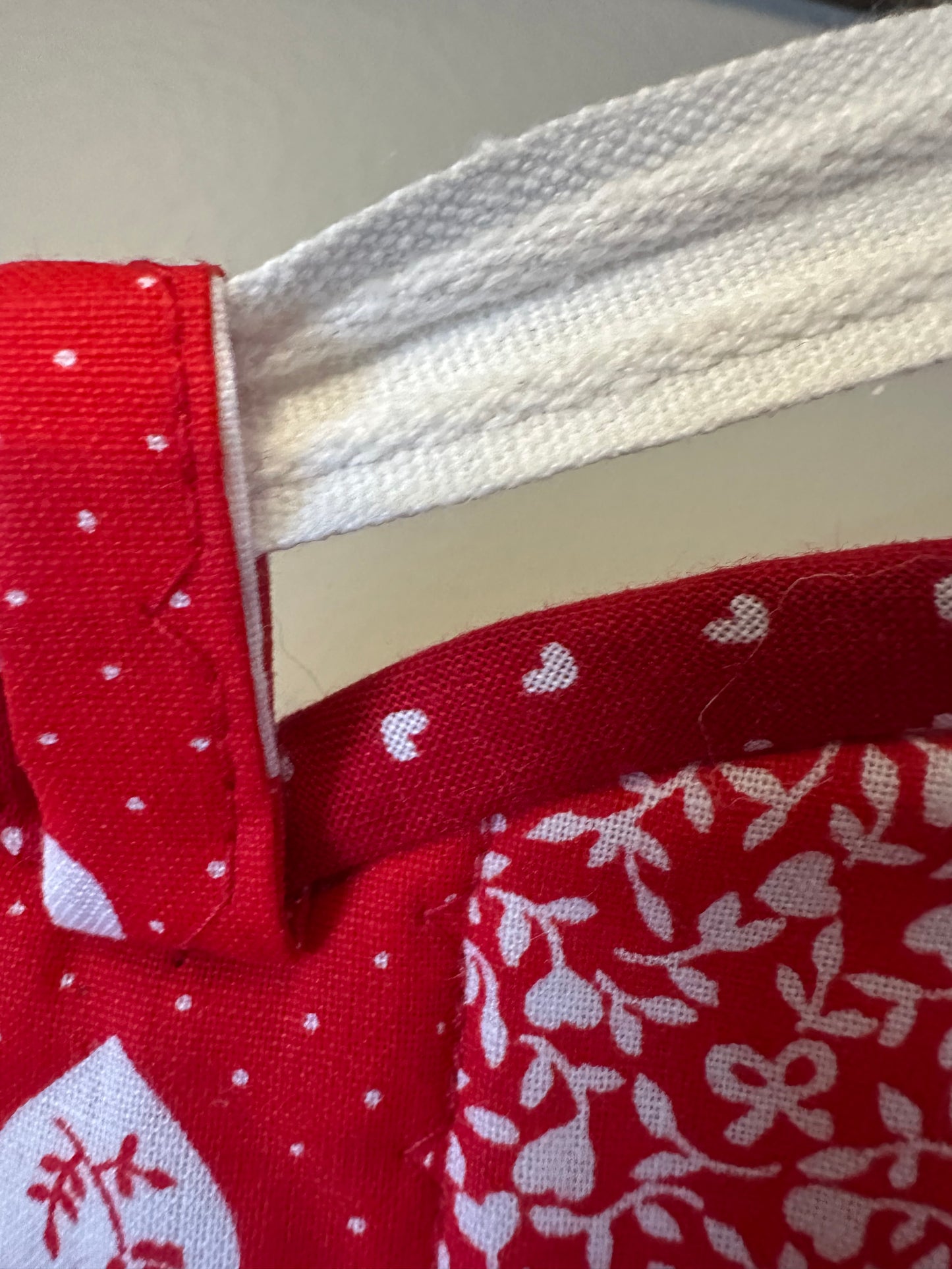 BANNER Recycled Handmade Potholder Hearts: 62” long