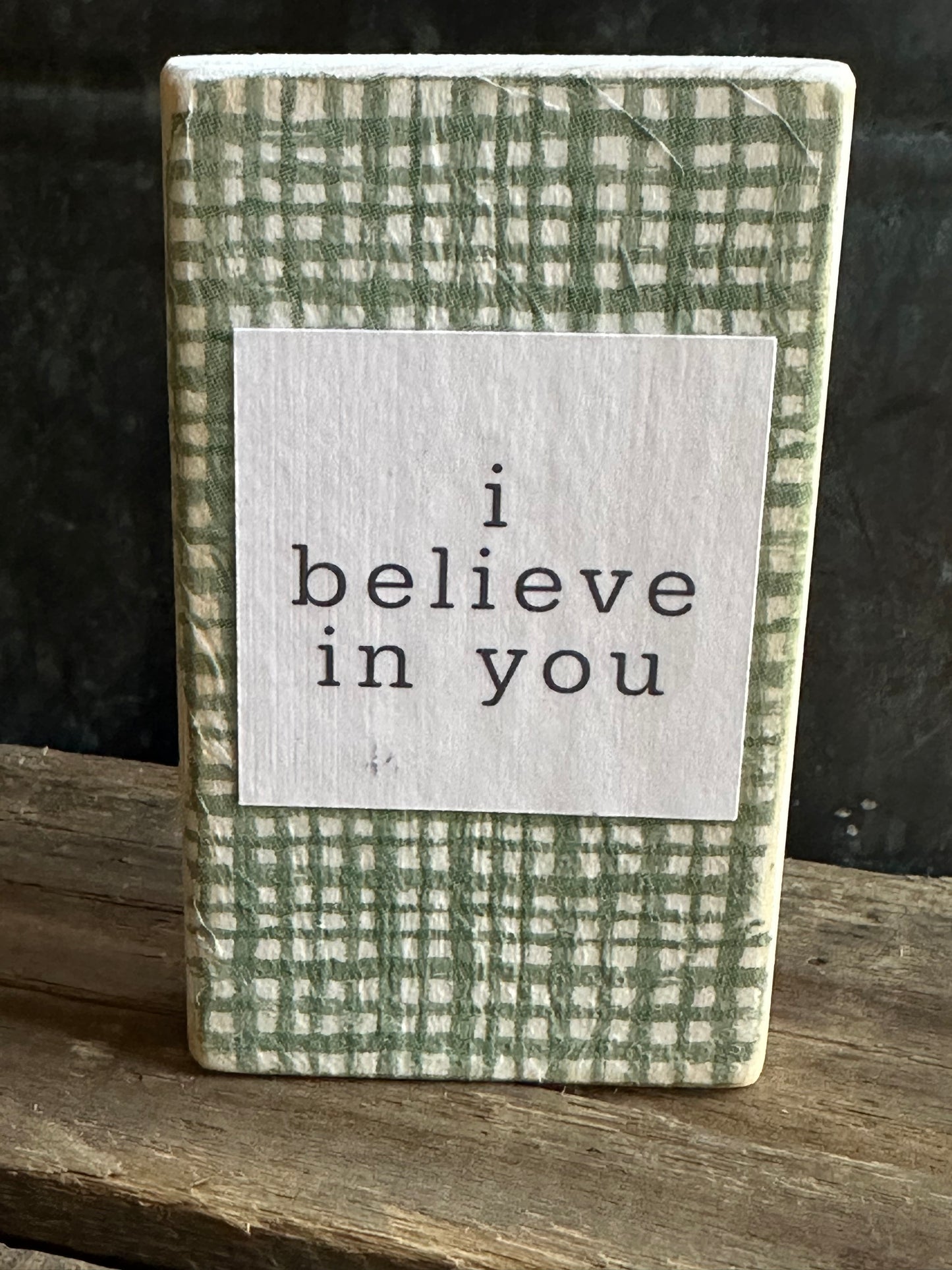 Wood Encouragement Shelf Sitter