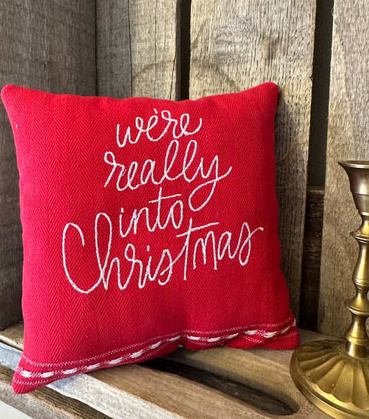 Christmas Shelf Tuck Pillow