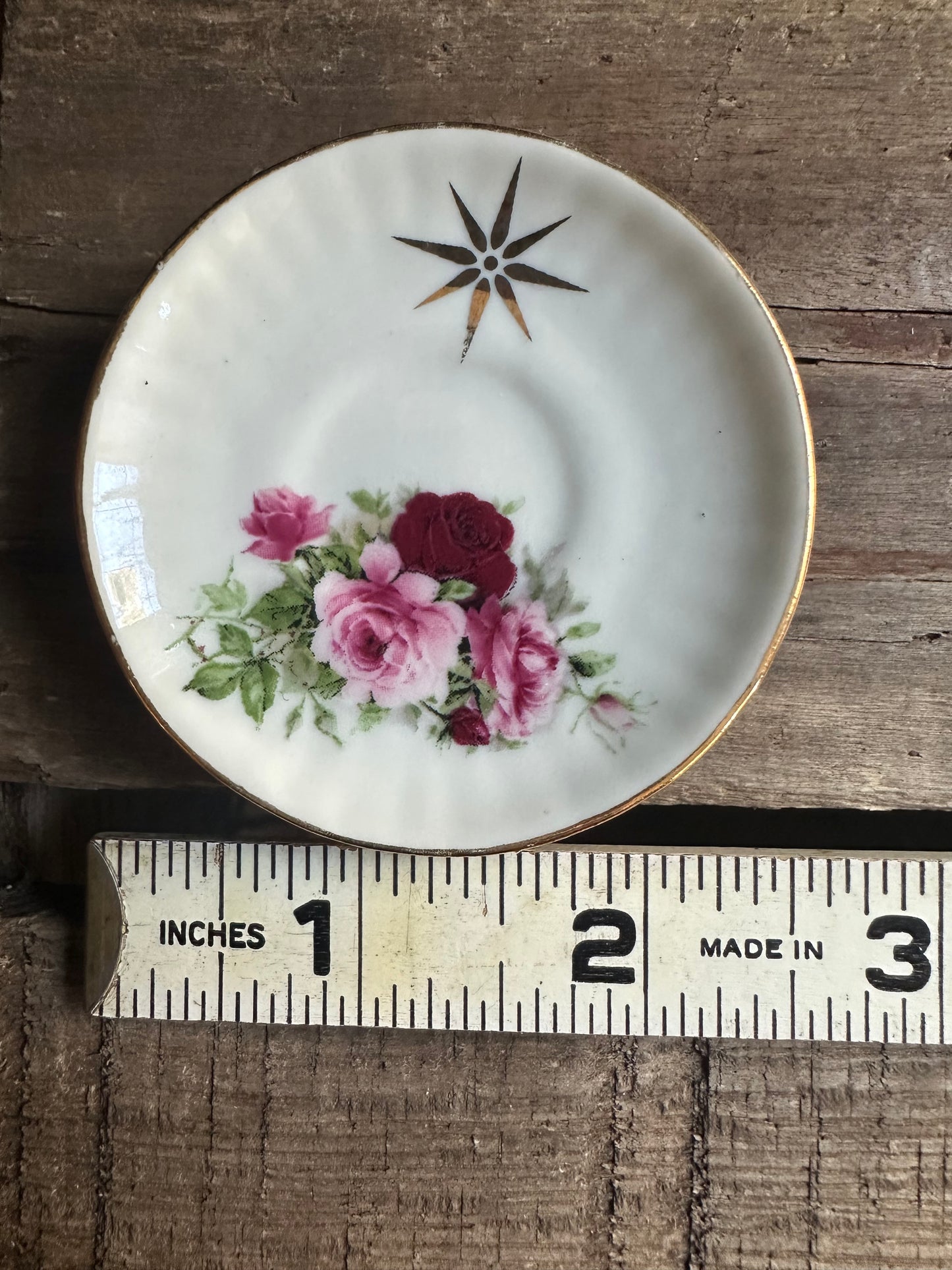 Magnet: Vintage Mini Bone China Plate - gift box