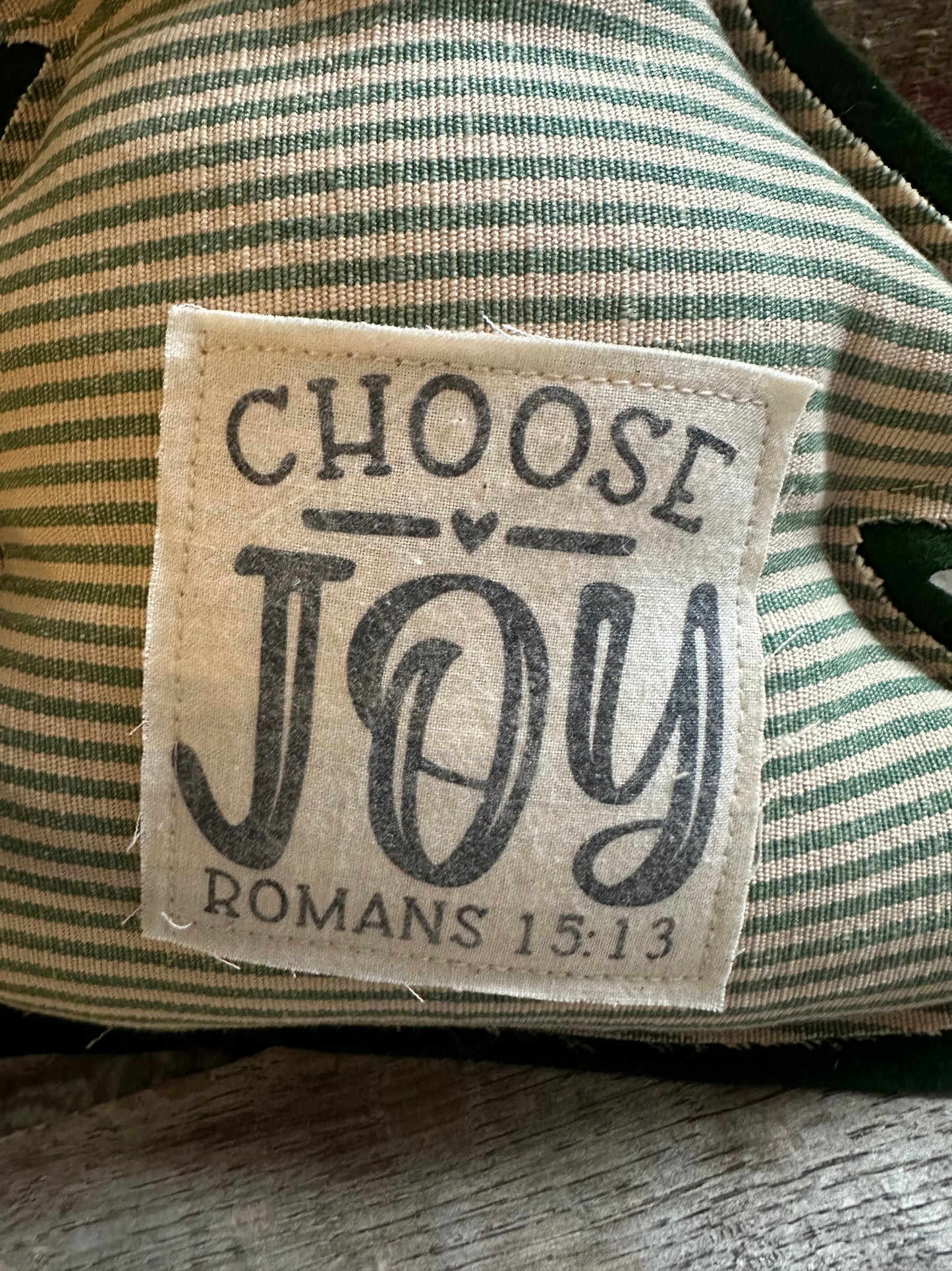 Christmas Tree Hanger Pillow: Choose Joy