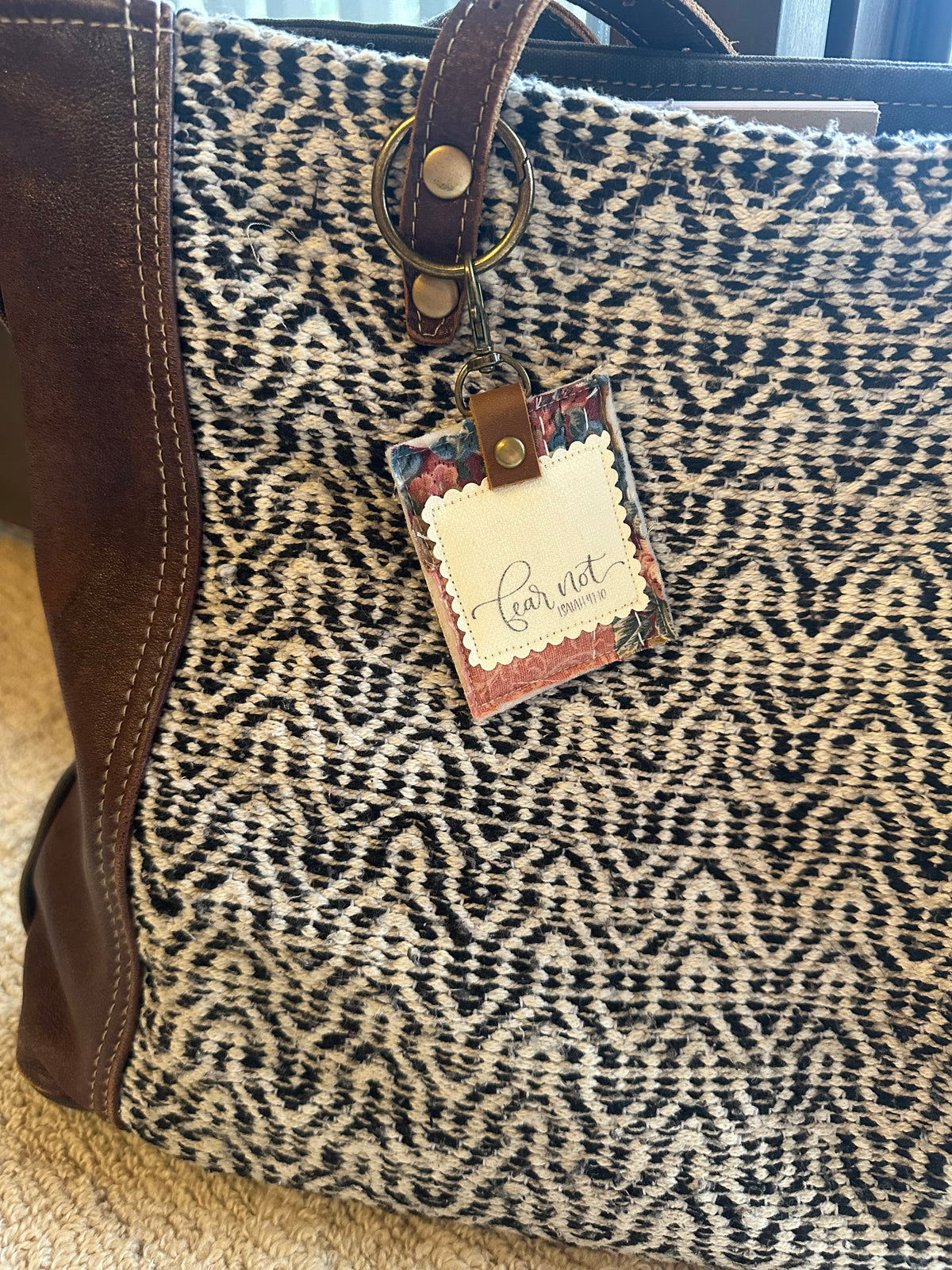 Fear Not | Vintage Quilt Bag Tag