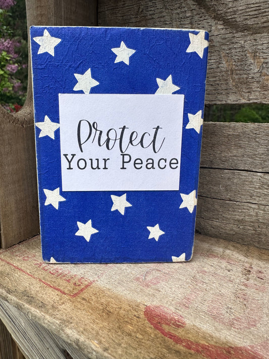 Patriotic Shelf Sitter- 3.5x5"