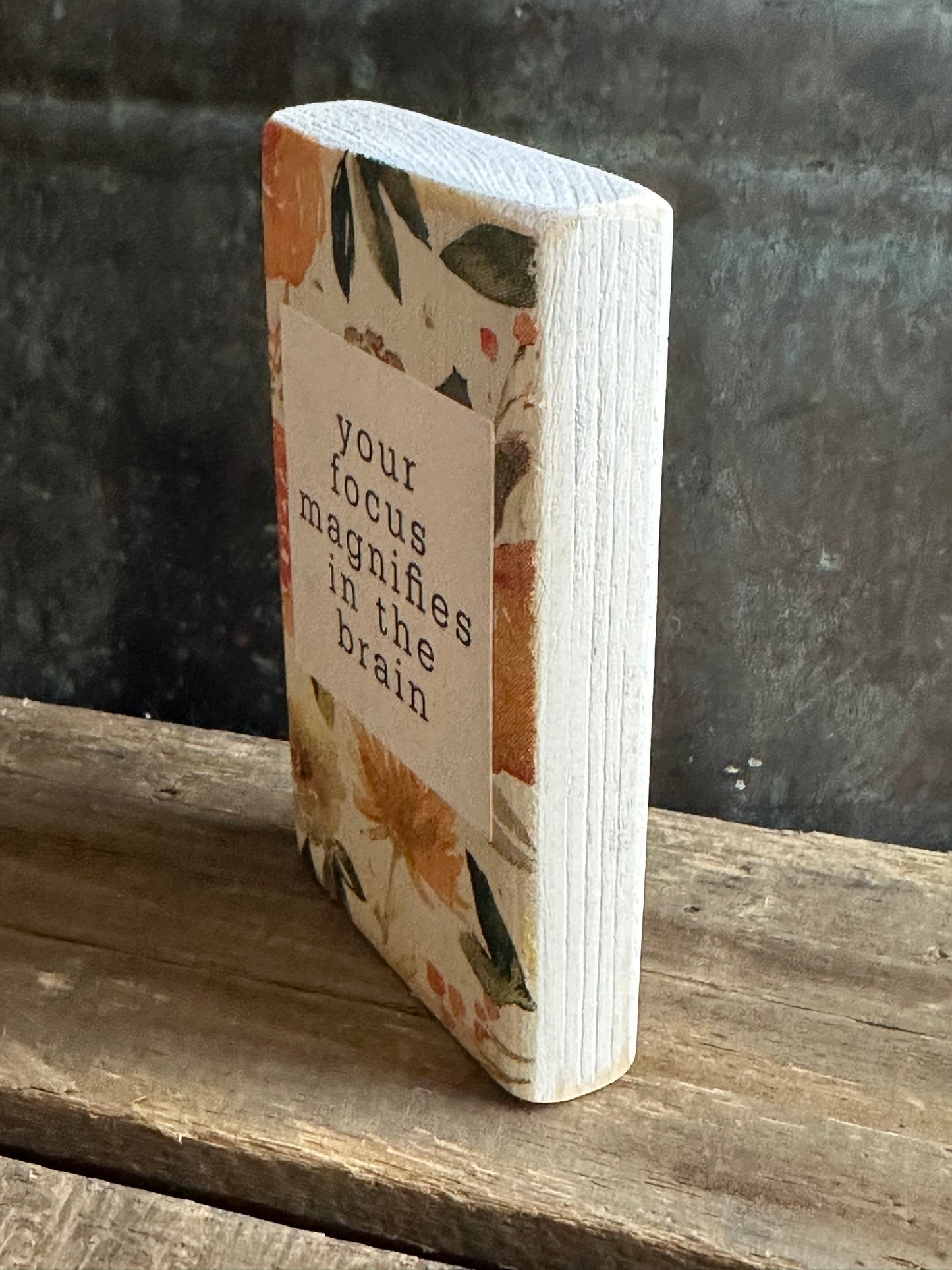 Wood Encouragement Shelf Sitter