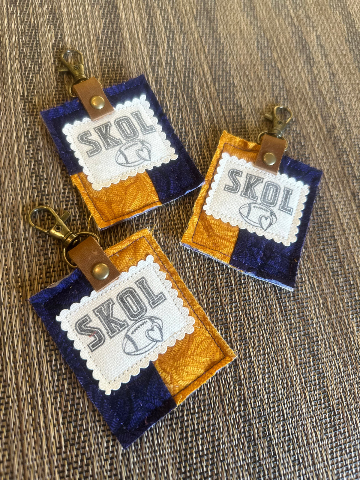 SKOL Purple + Gold Bag Tag | Single Tag