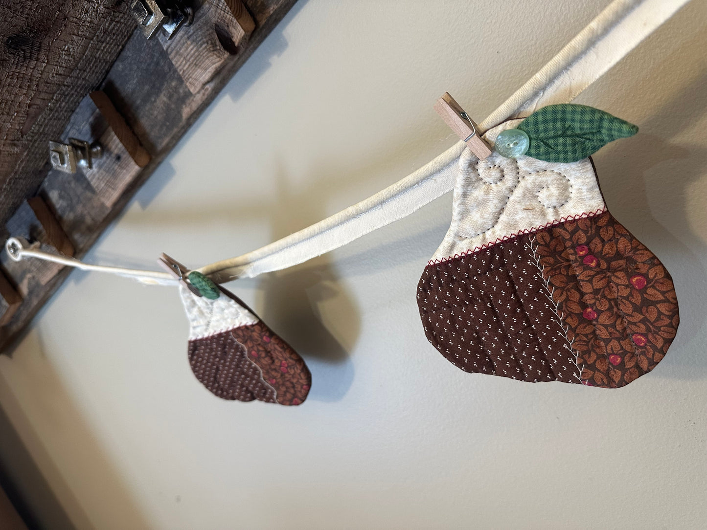 Recycled Vintage Handmade Pears BANNER