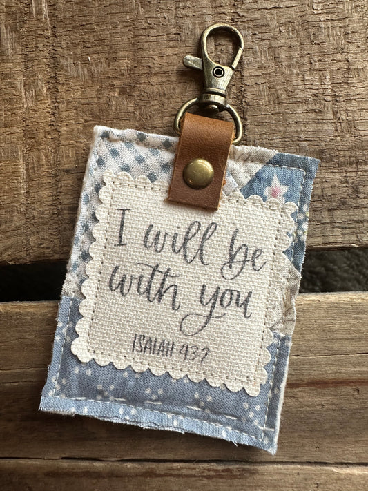 I Will Be With You | Vintage Quilt Bag Tag
