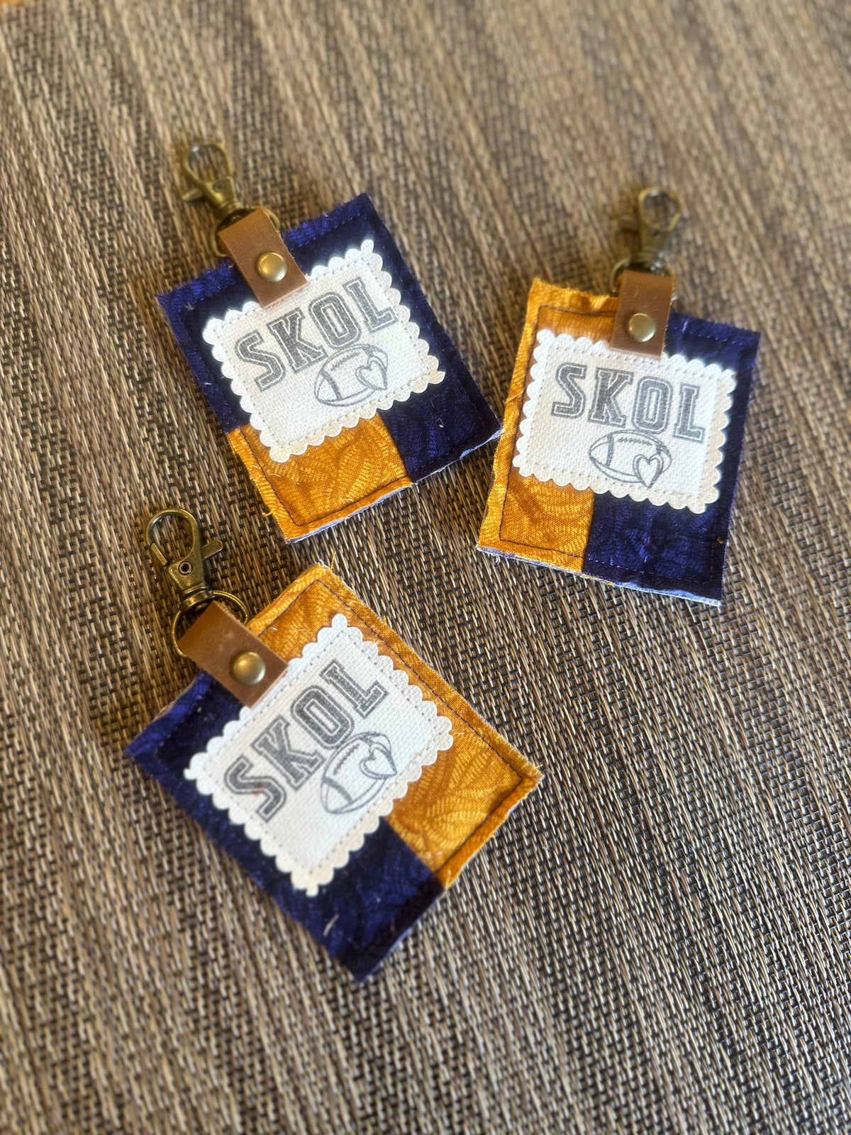 SKOL Purple + Gold Bag Tag | Single Tag